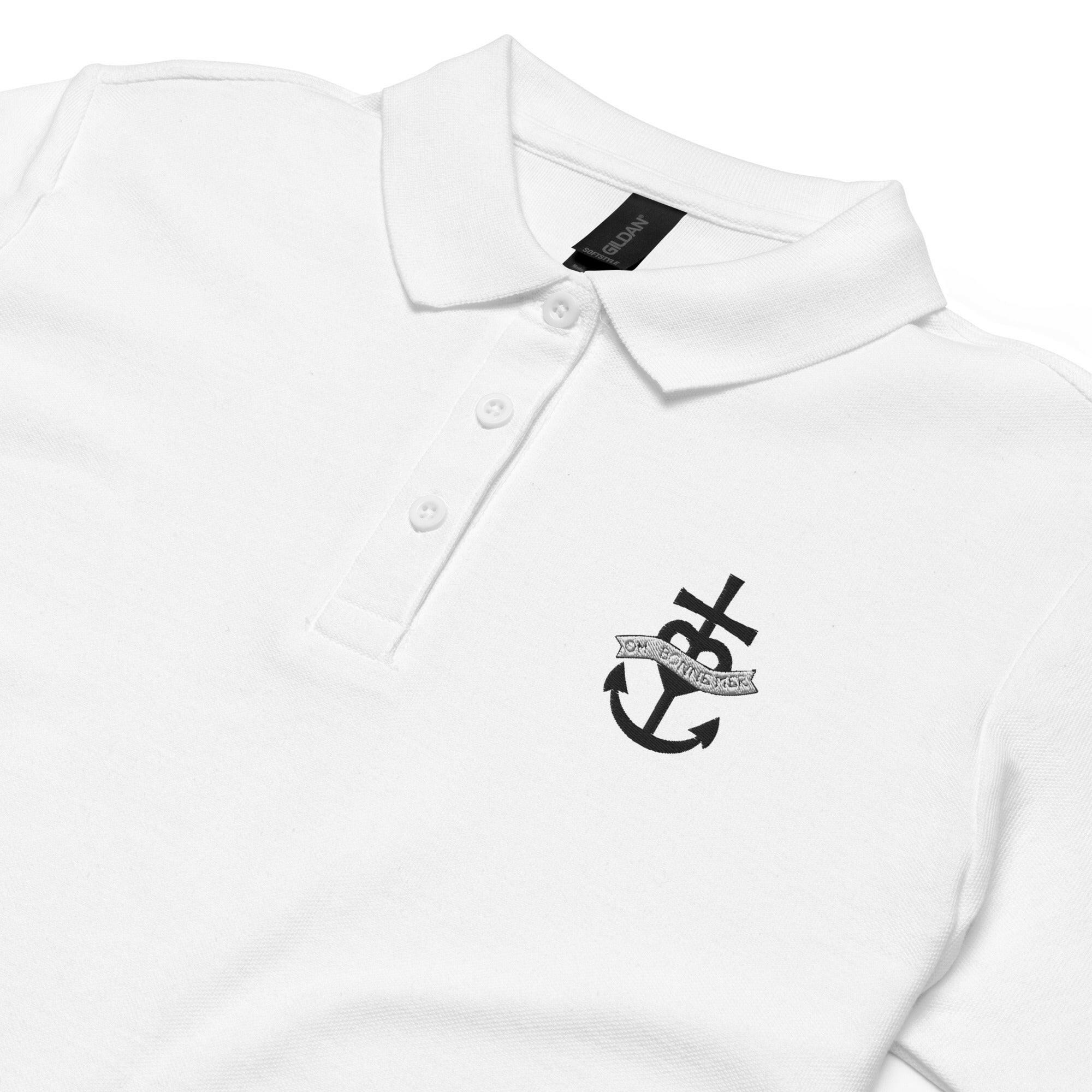 Women’s pique polo shirt Oh Bonne Mer 1 embroidered pattern