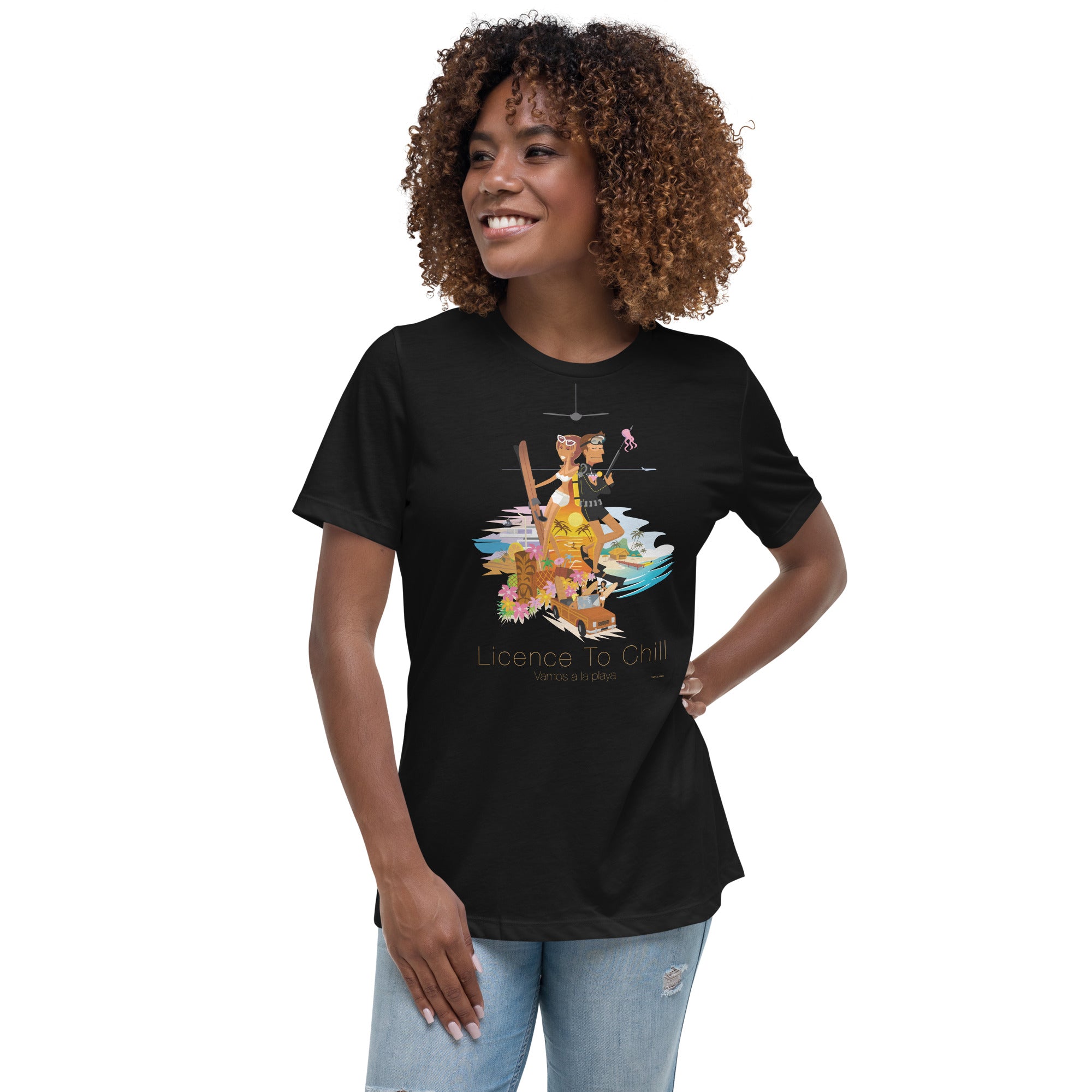Women's Relaxed T-Shirt License to Chill Vamos a la Playa
