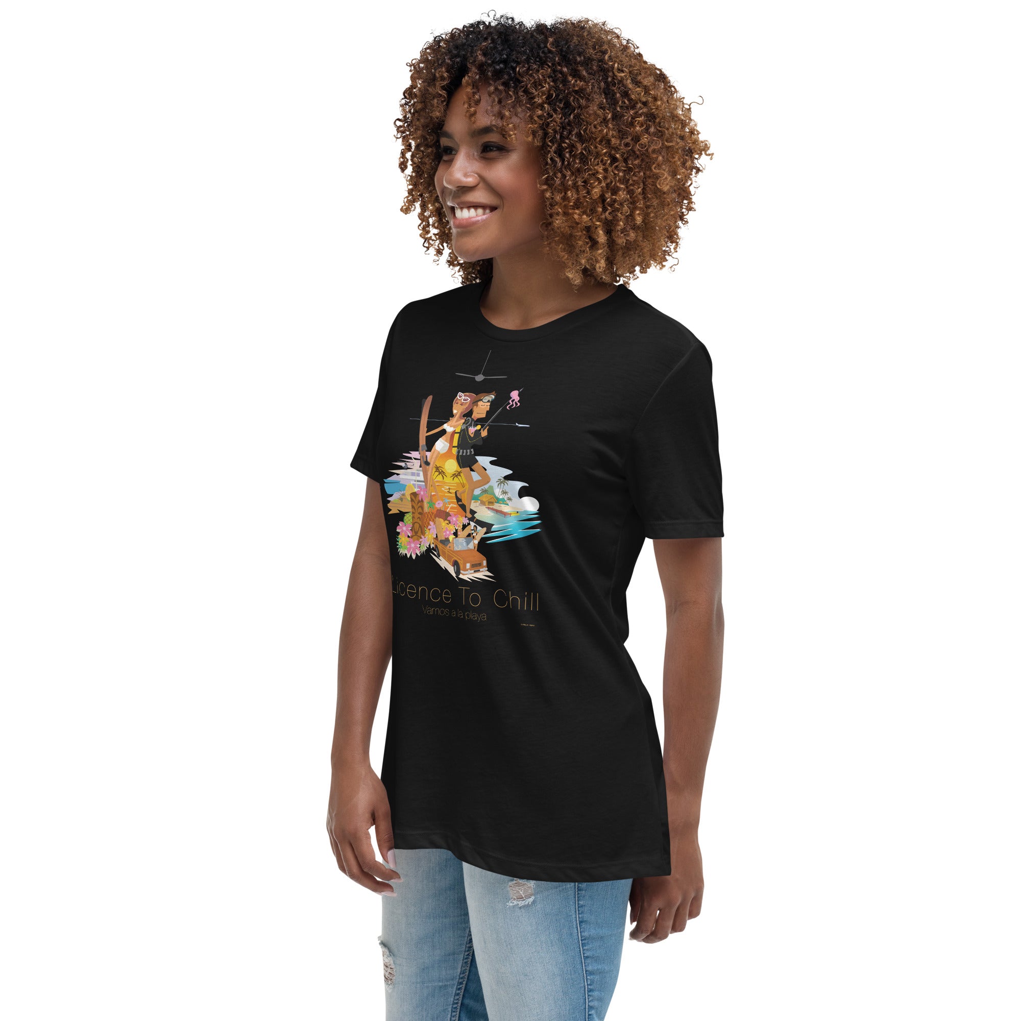 Women's Relaxed T-Shirt License to Chill Vamos a la Playa