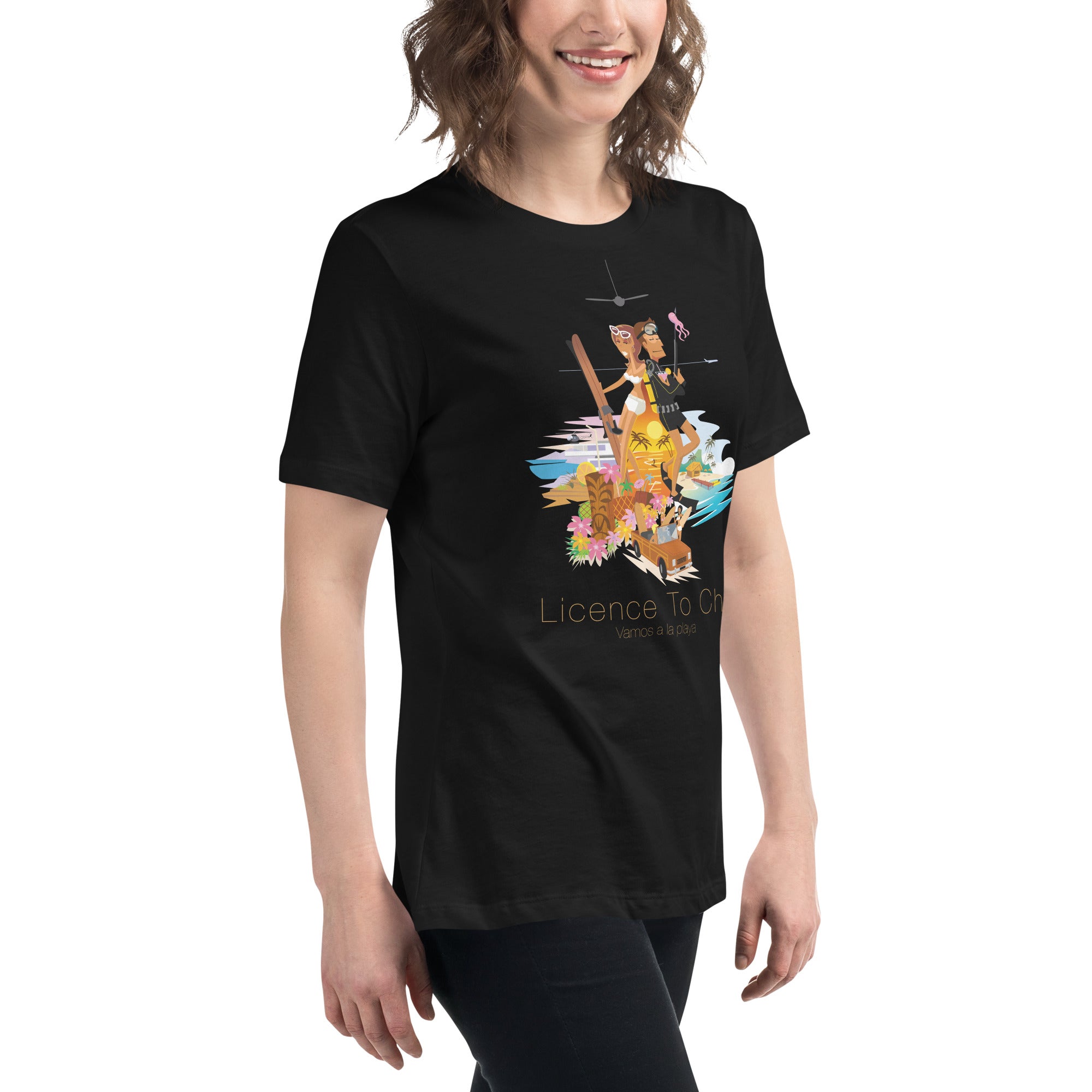 Women's Relaxed T-Shirt License to Chill Vamos a la Playa