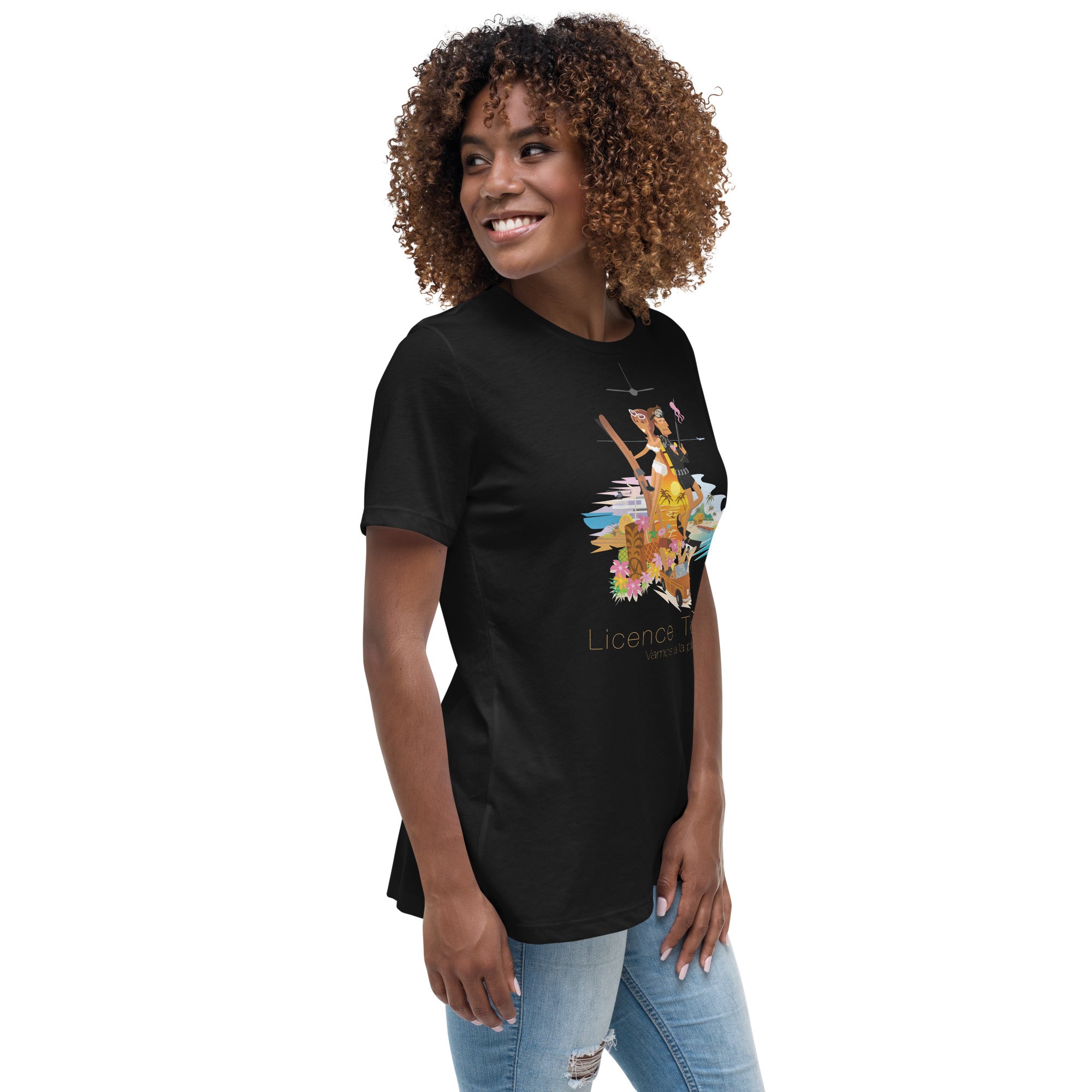 Women's Relaxed T-Shirt License to Chill Vamos a la Playa
