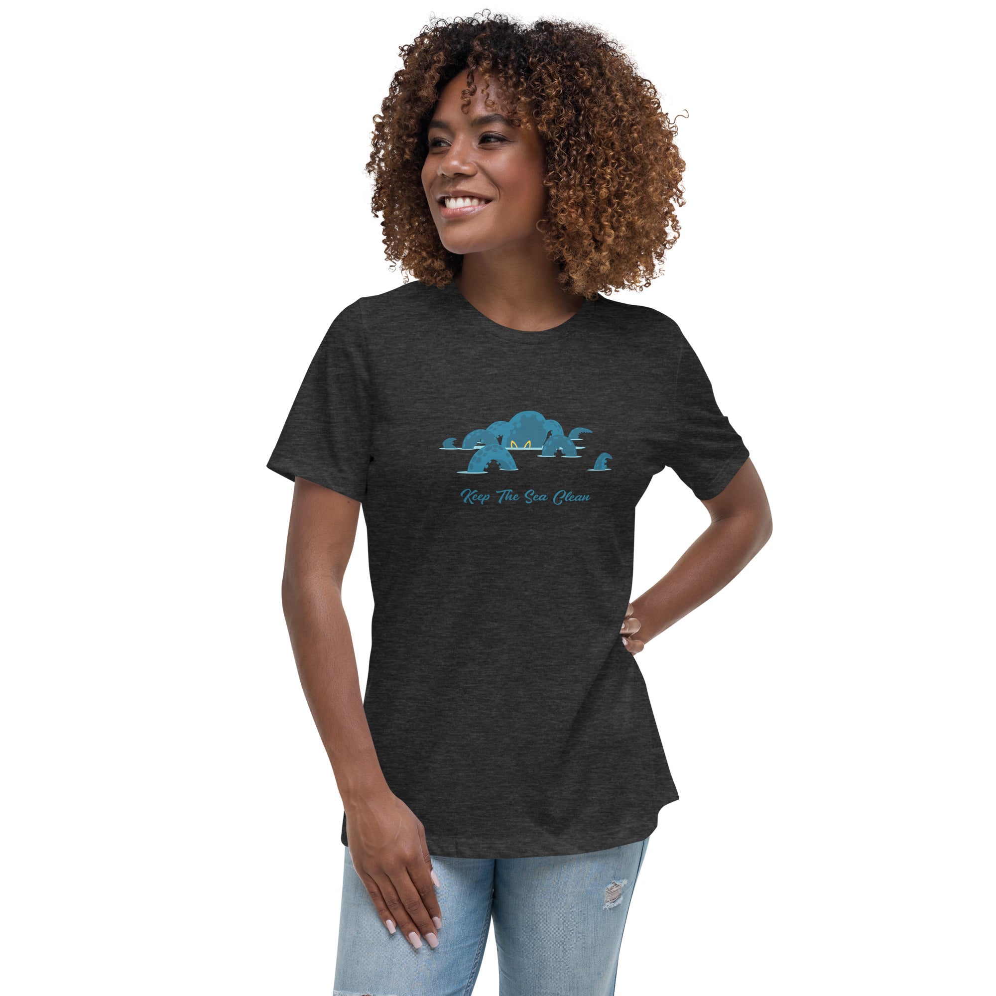 T-shirt décontracté pour Femme Octopus Blue
