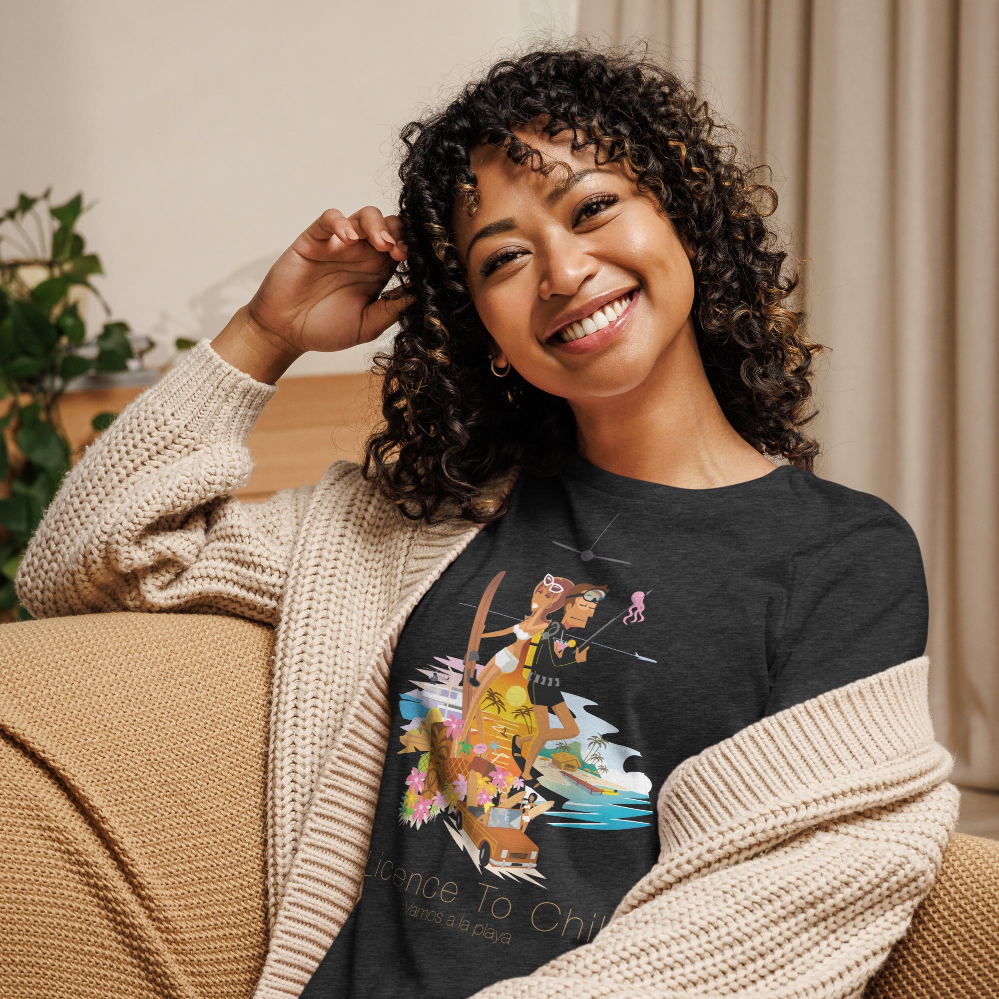 Women's Relaxed T-Shirt License to Chill Vamos a la Playa