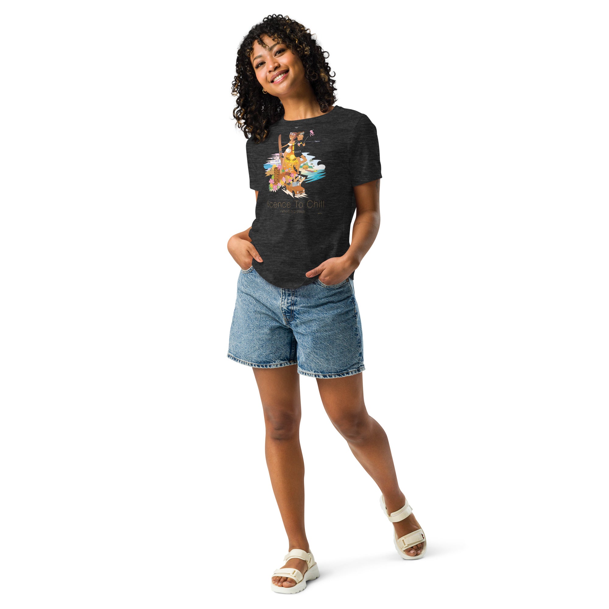 Women's Relaxed T-Shirt License to Chill Vamos a la Playa