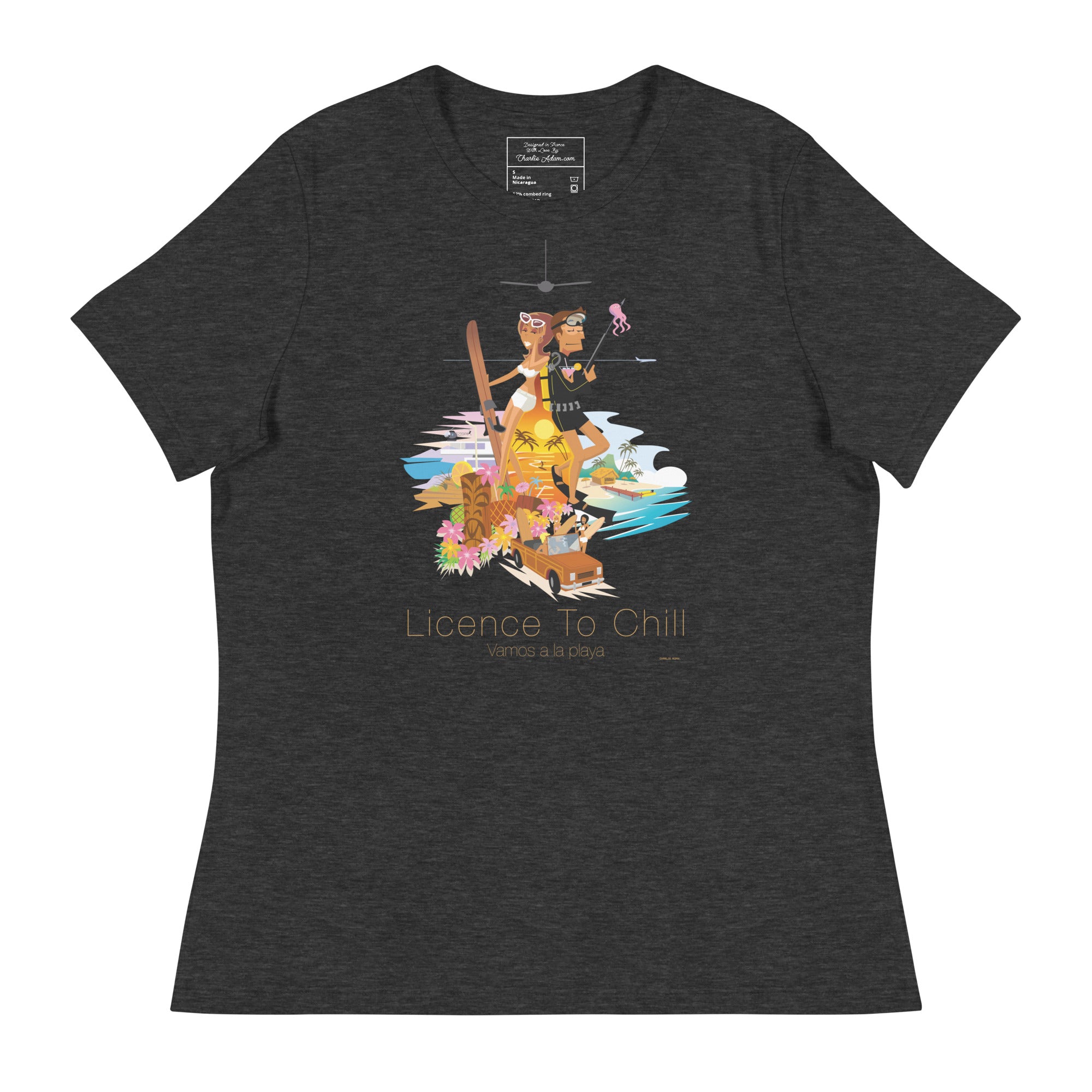 Women's Relaxed T-Shirt License to Chill Vamos a la Playa