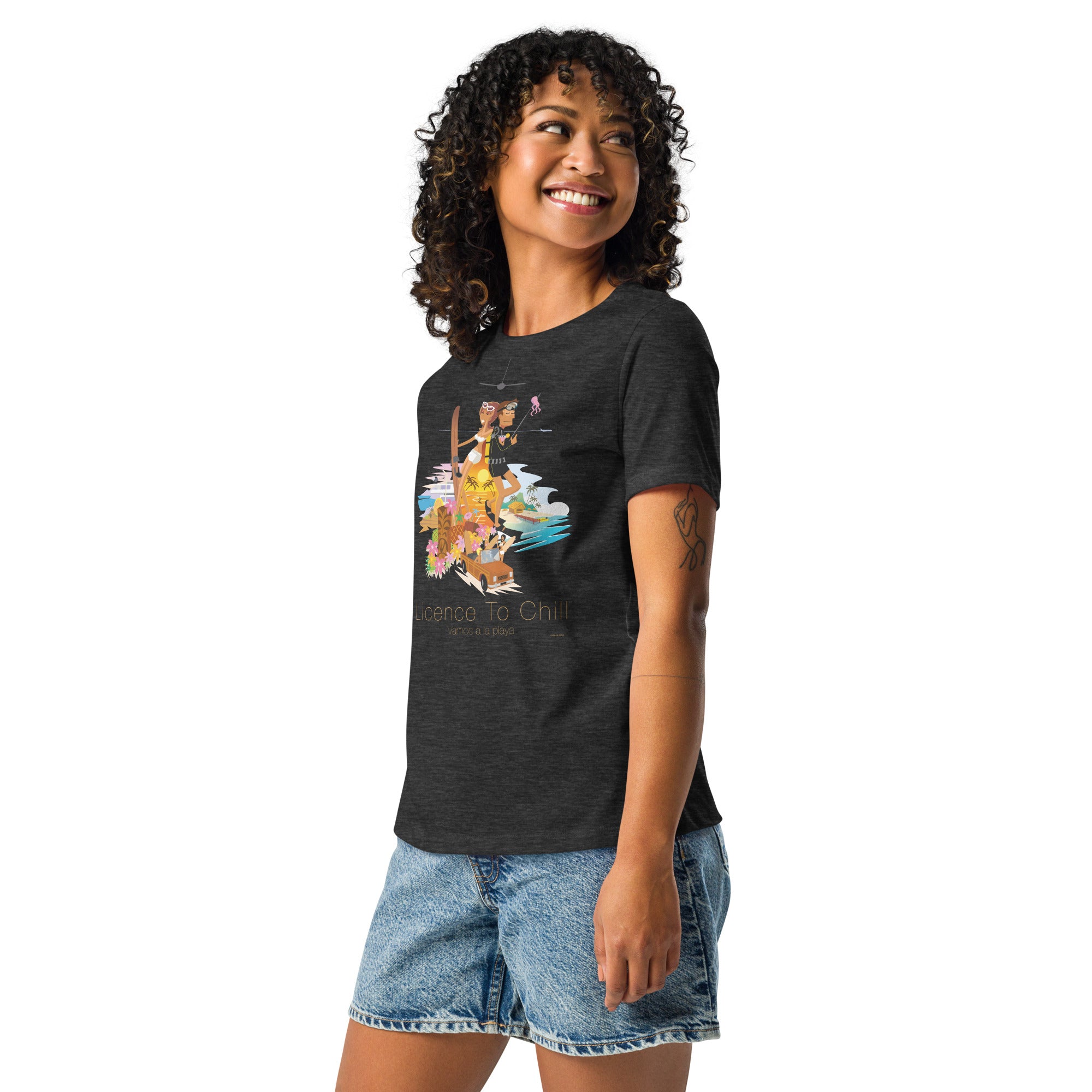 Women's Relaxed T-Shirt License to Chill Vamos a la Playa