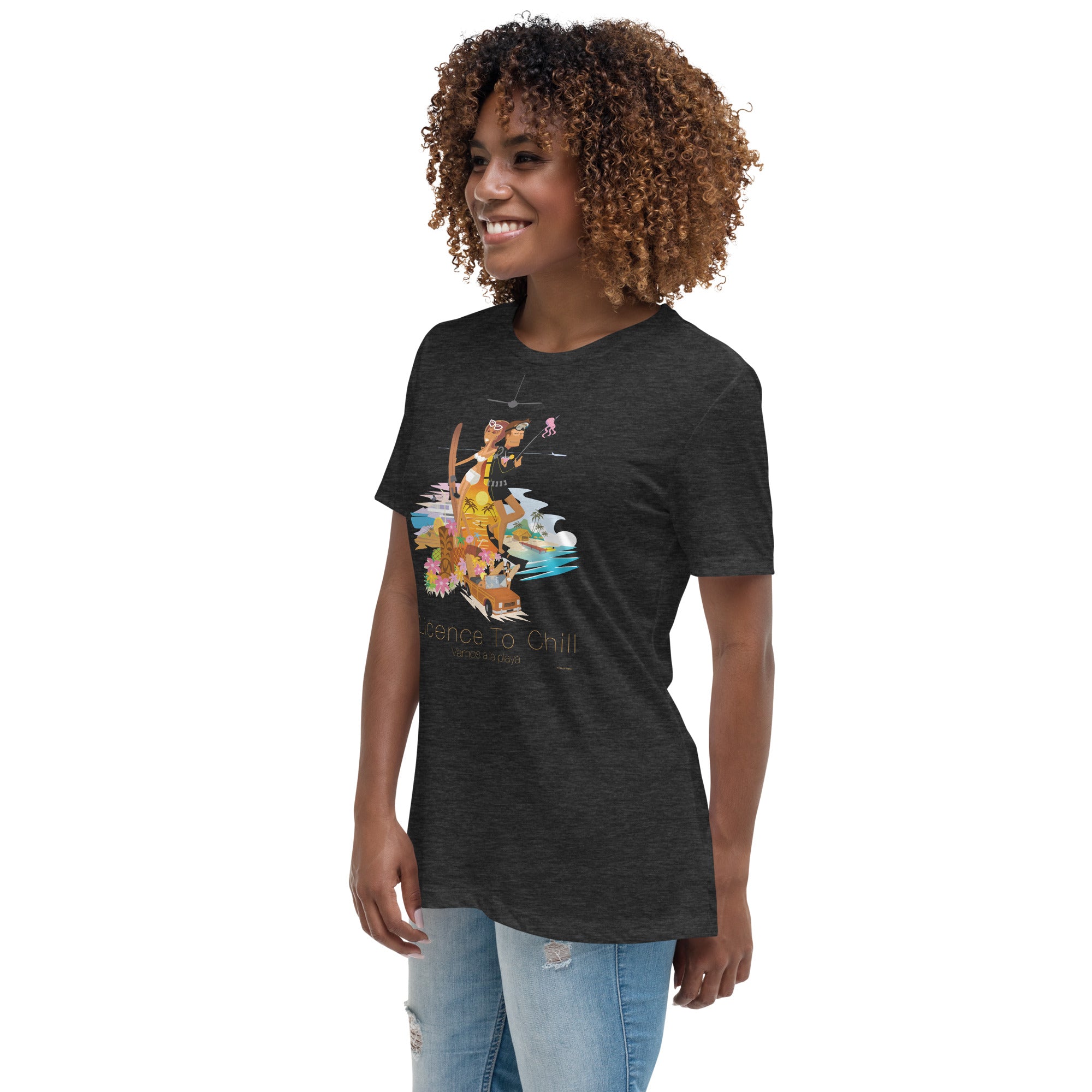 Women's Relaxed T-Shirt License to Chill Vamos a la Playa