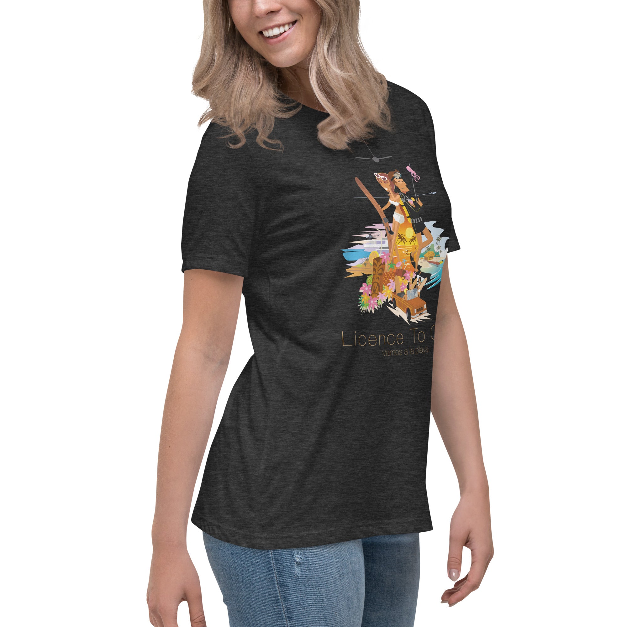 Women's Relaxed T-Shirt License to Chill Vamos a la Playa