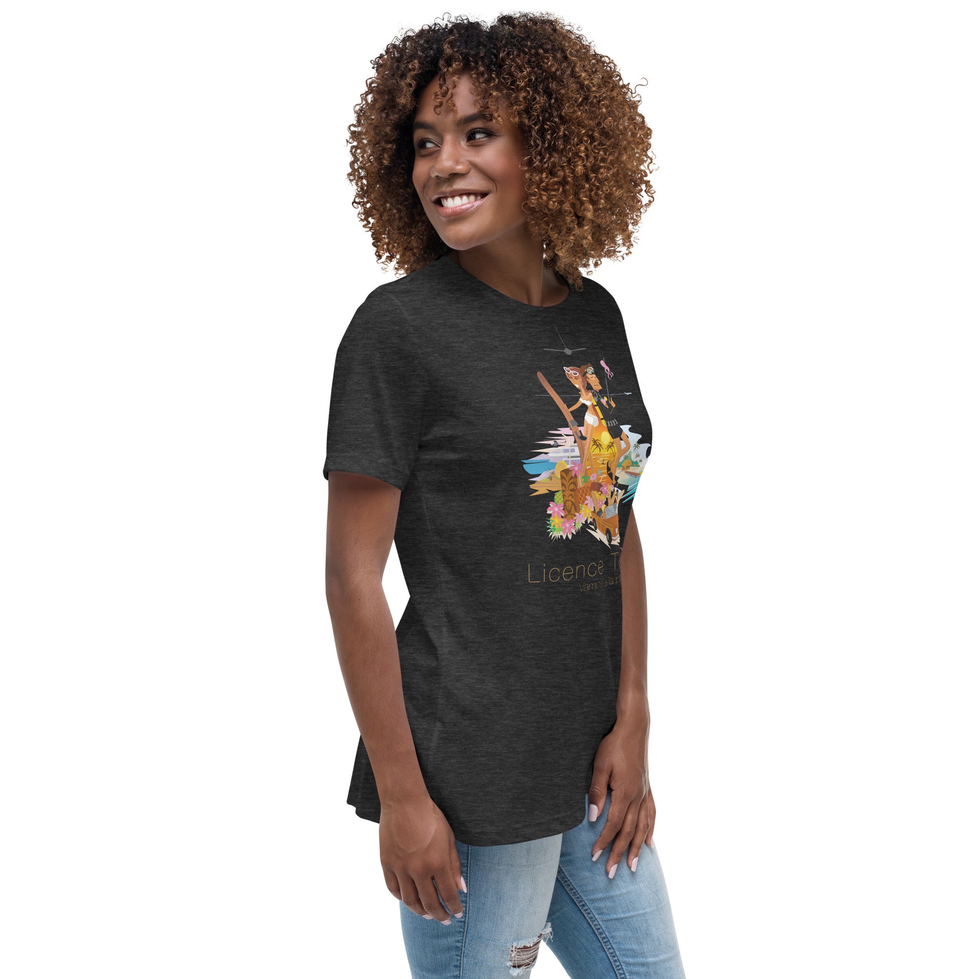 Women's Relaxed T-Shirt License to Chill Vamos a la Playa