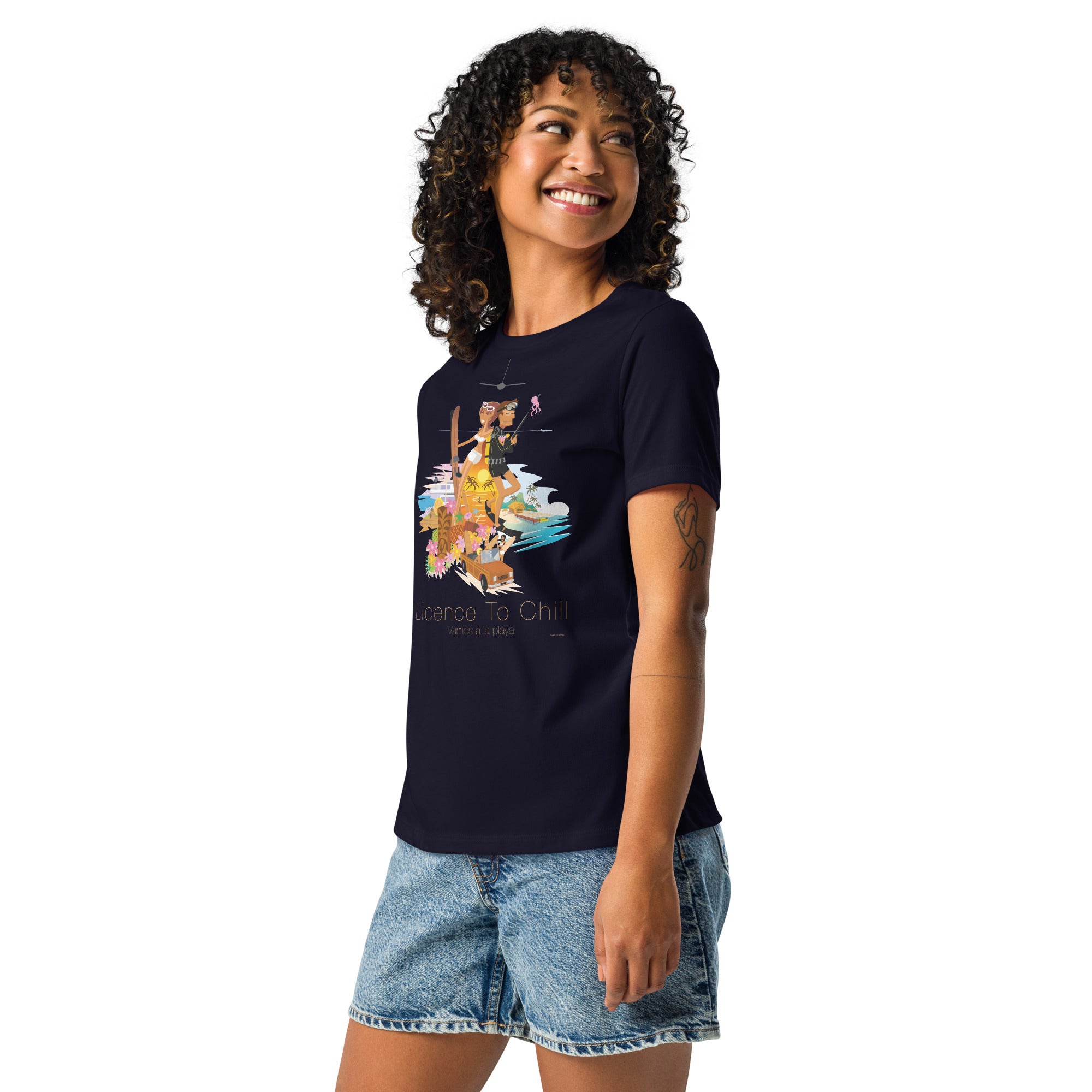 Women's Relaxed T-Shirt License to Chill Vamos a la Playa