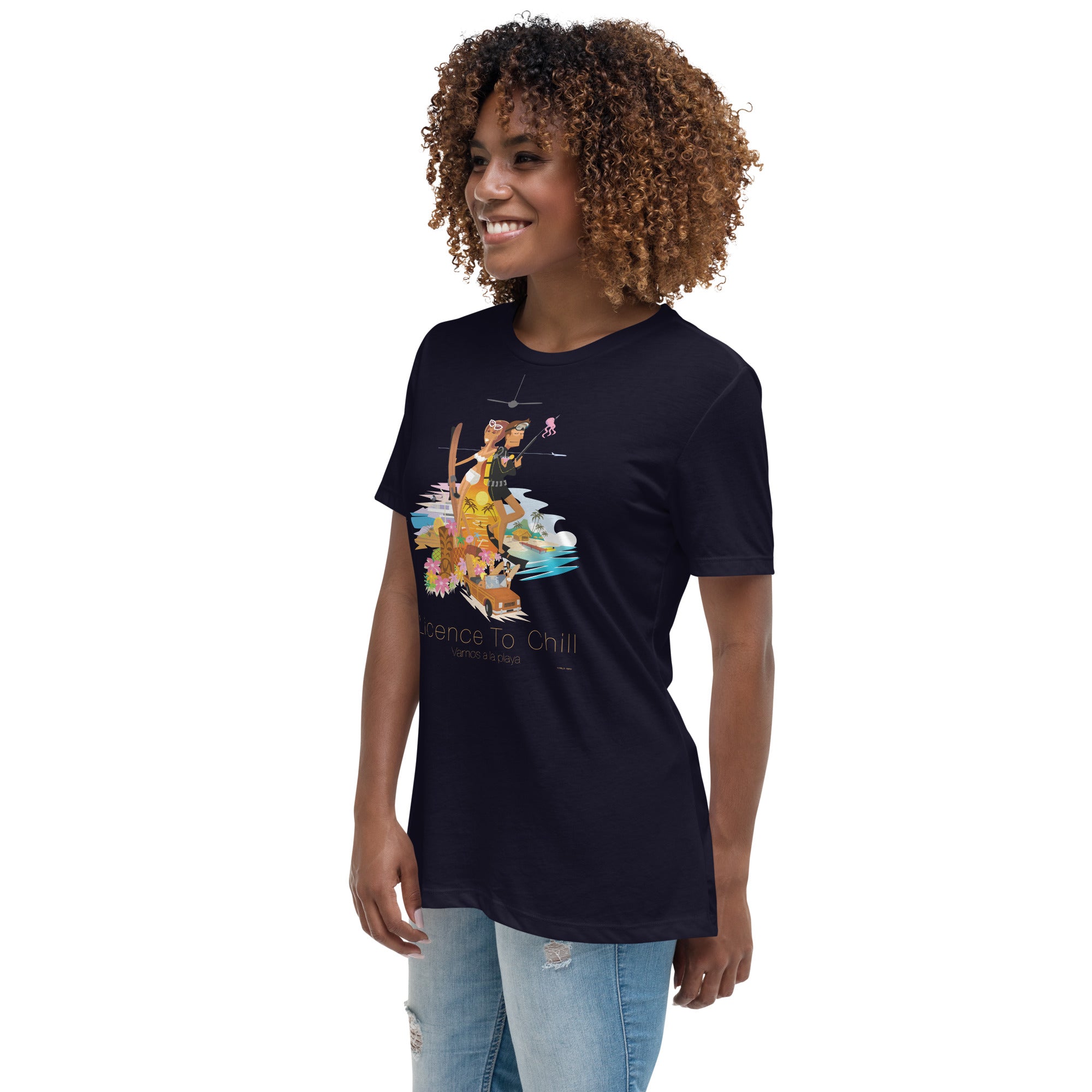 Women's Relaxed T-Shirt License to Chill Vamos a la Playa