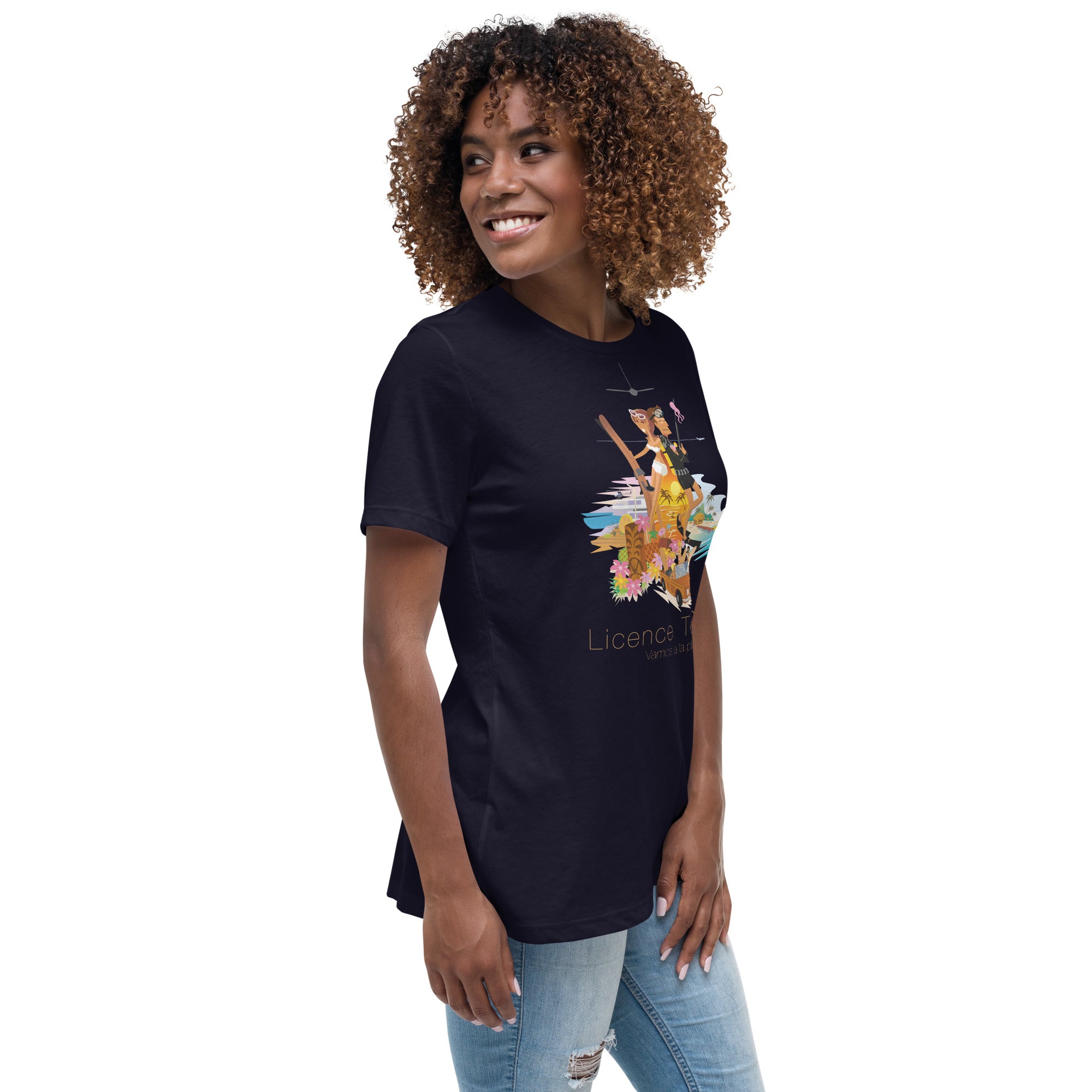 Women's Relaxed T-Shirt License to Chill Vamos a la Playa