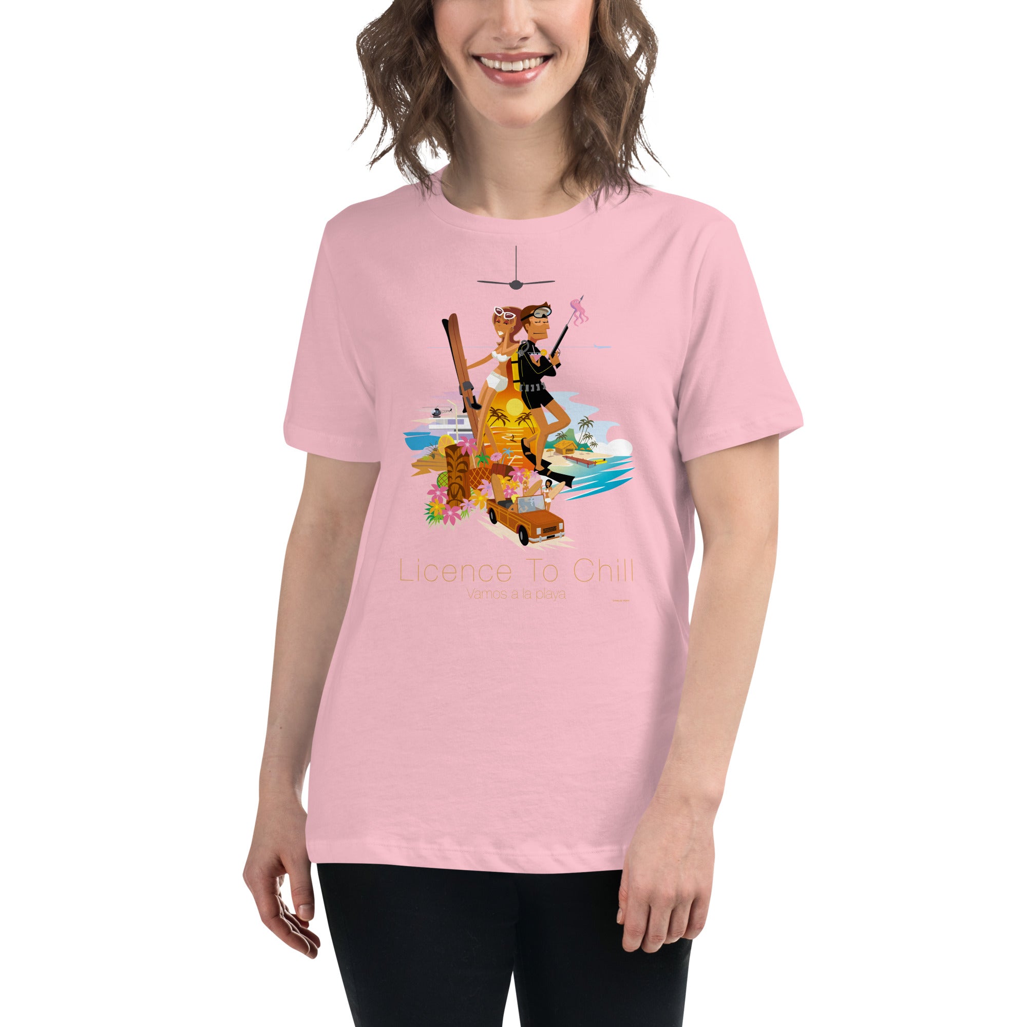 Women's Relaxed T-Shirt License to Chill Vamos a la Playa