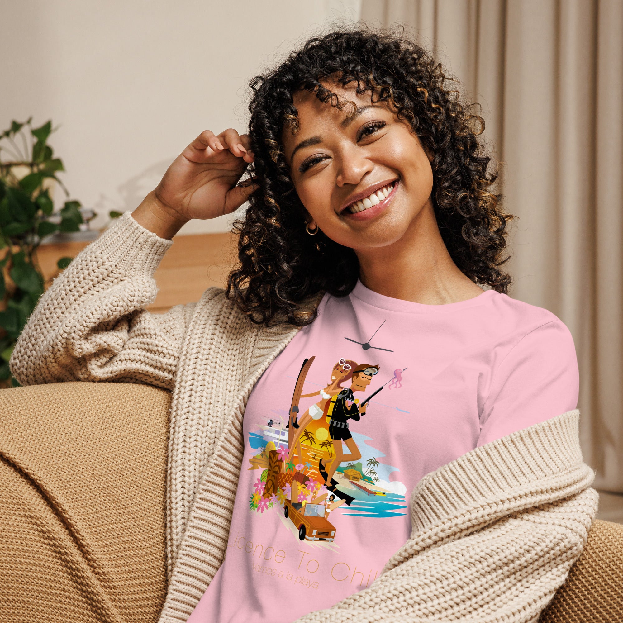 Women's Relaxed T-Shirt License to Chill Vamos a la Playa