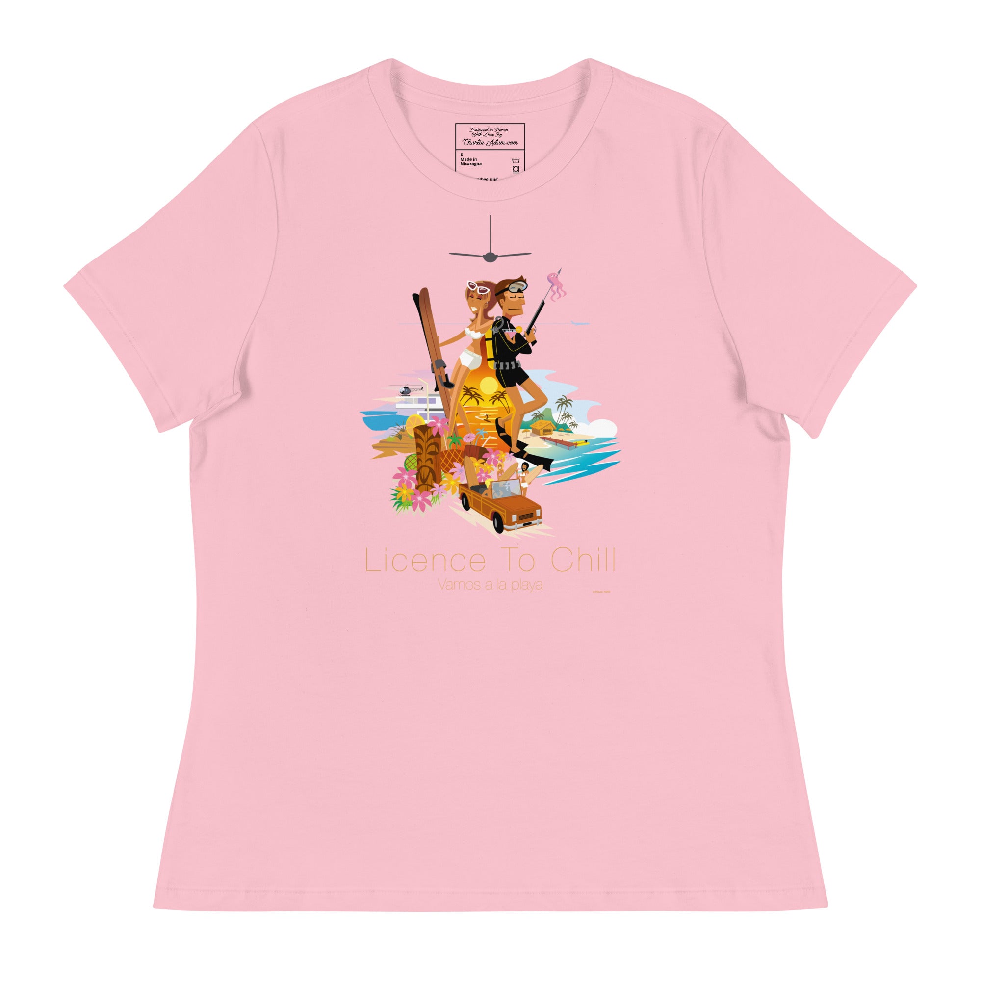 Women's Relaxed T-Shirt License to Chill Vamos a la Playa