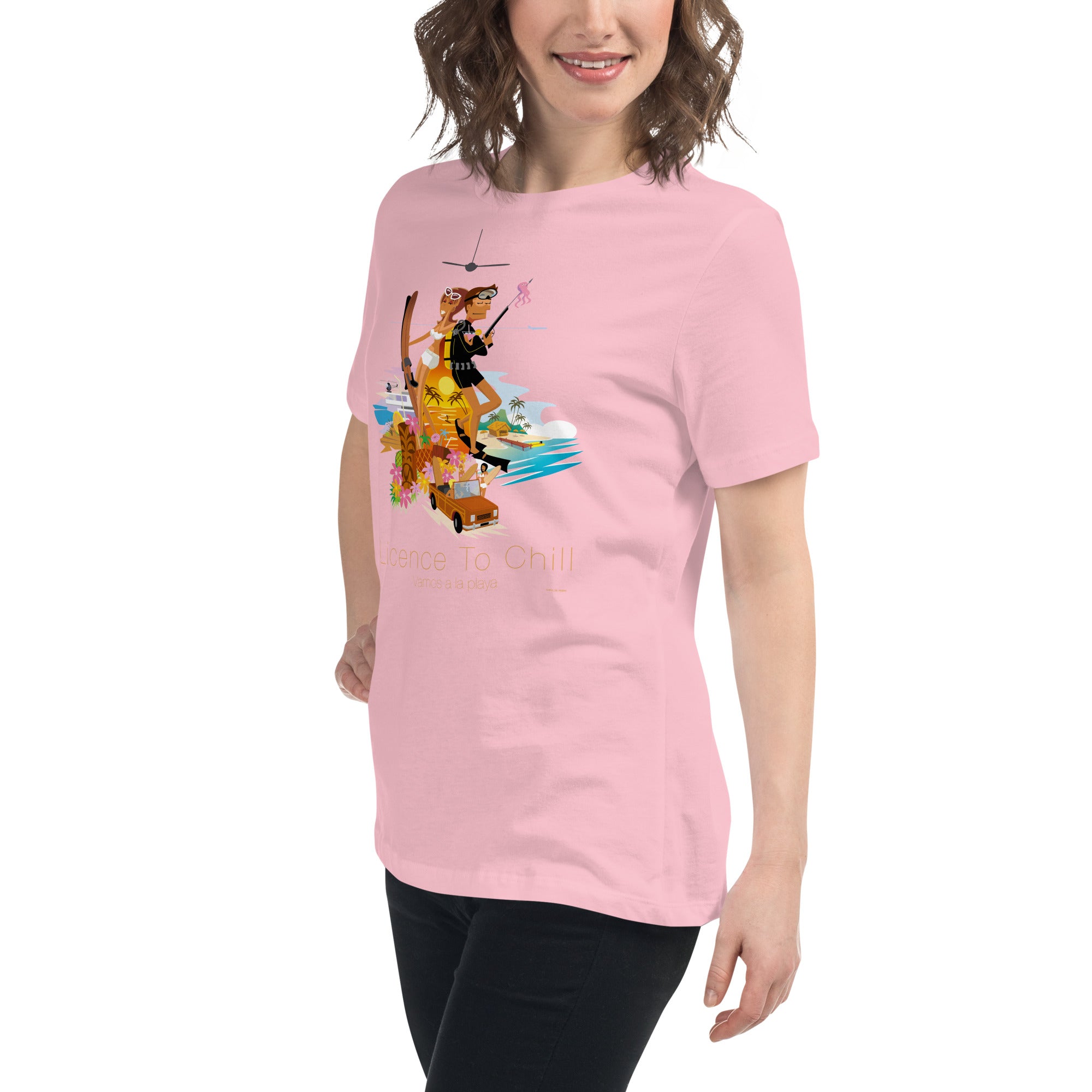 Women's Relaxed T-Shirt License to Chill Vamos a la Playa