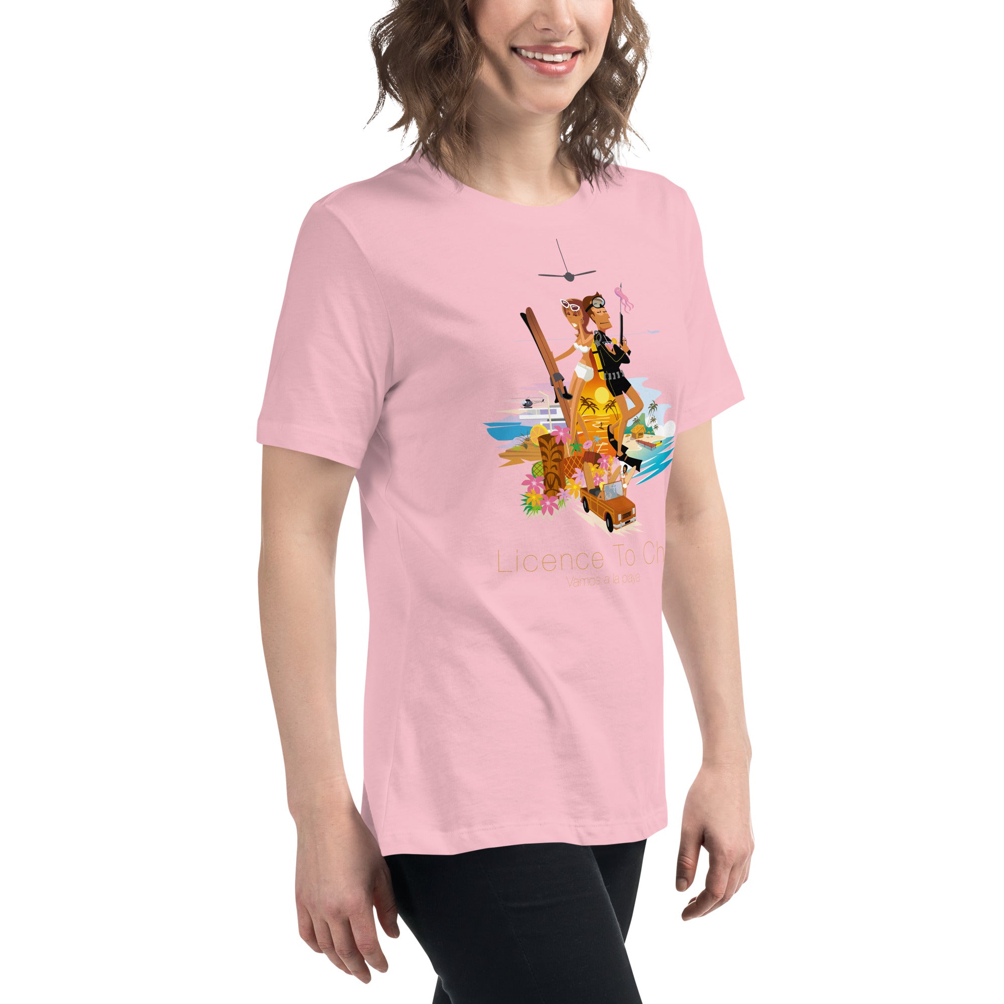 Women's Relaxed T-Shirt License to Chill Vamos a la Playa