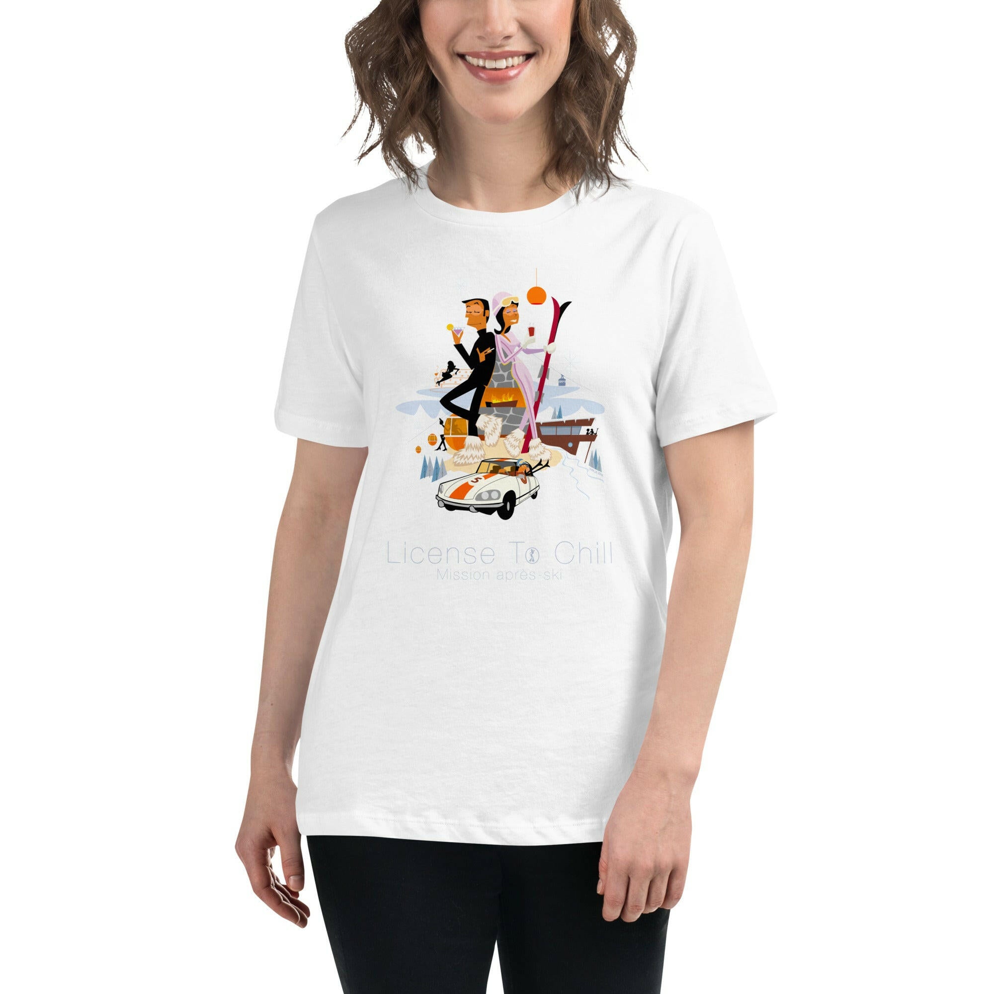 T-shirt décontracté pour femme License To Chill Mission Après-Ski
