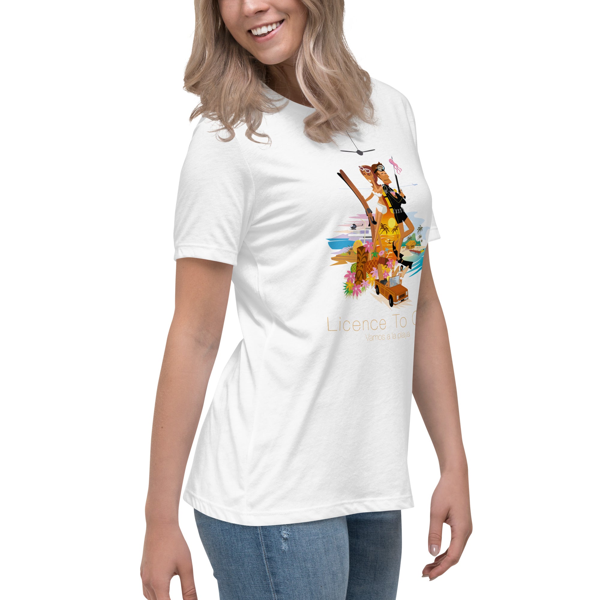 Women's Relaxed T-Shirt License to Chill Vamos a la Playa
