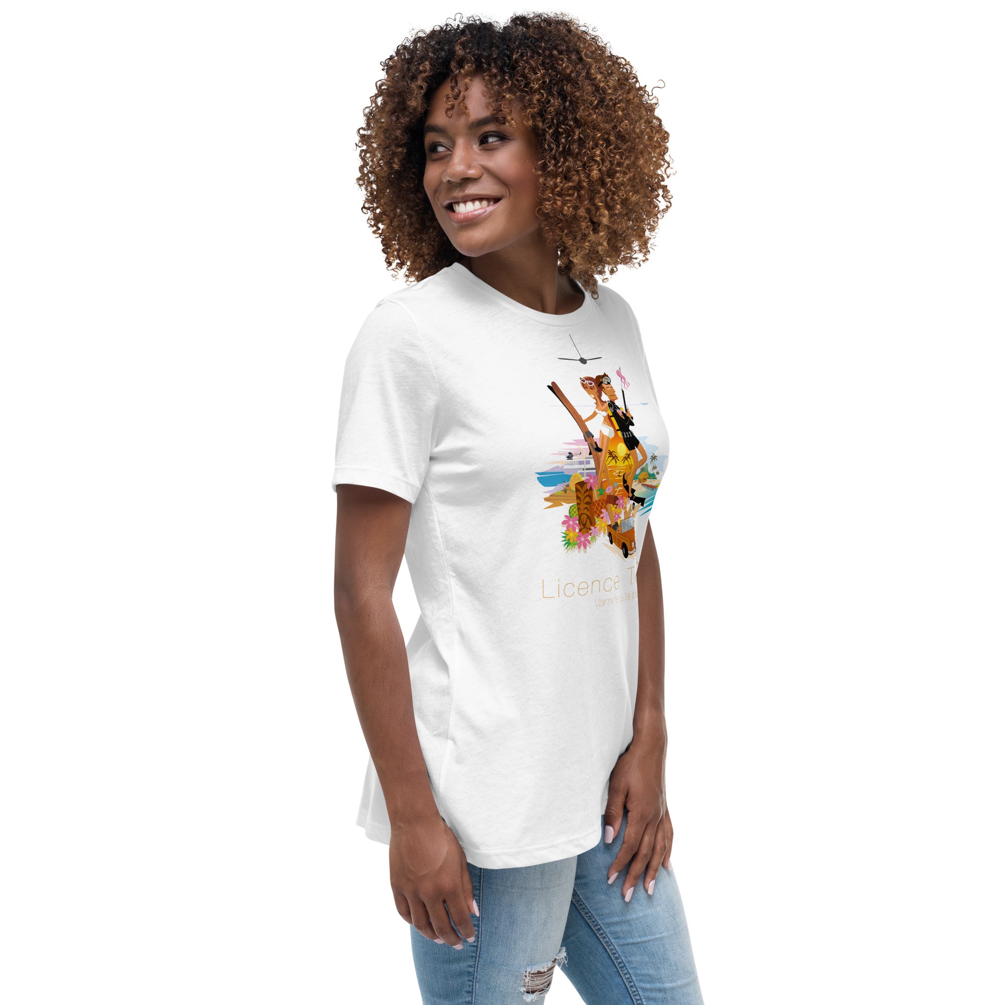 Women's Relaxed T-Shirt License to Chill Vamos a la Playa