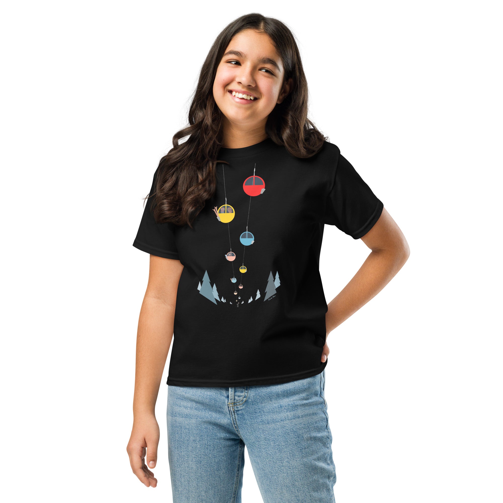 T-shirt épais enfant Gondolas in the mist