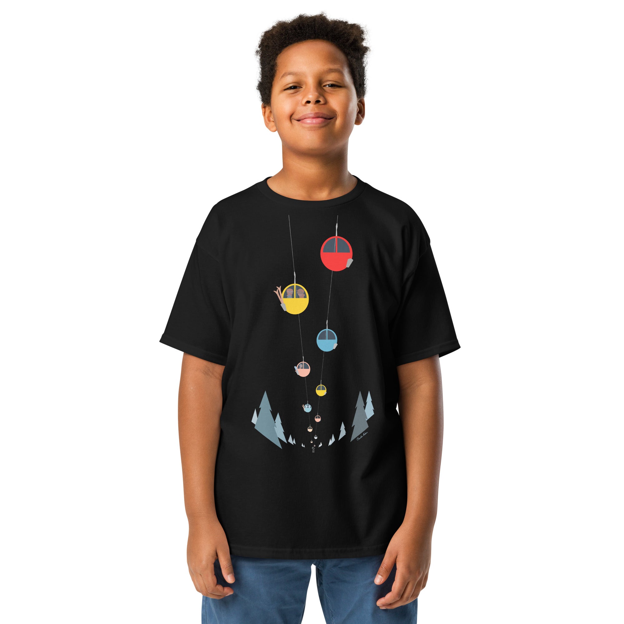 T-shirt épais enfant Gondolas in the mist