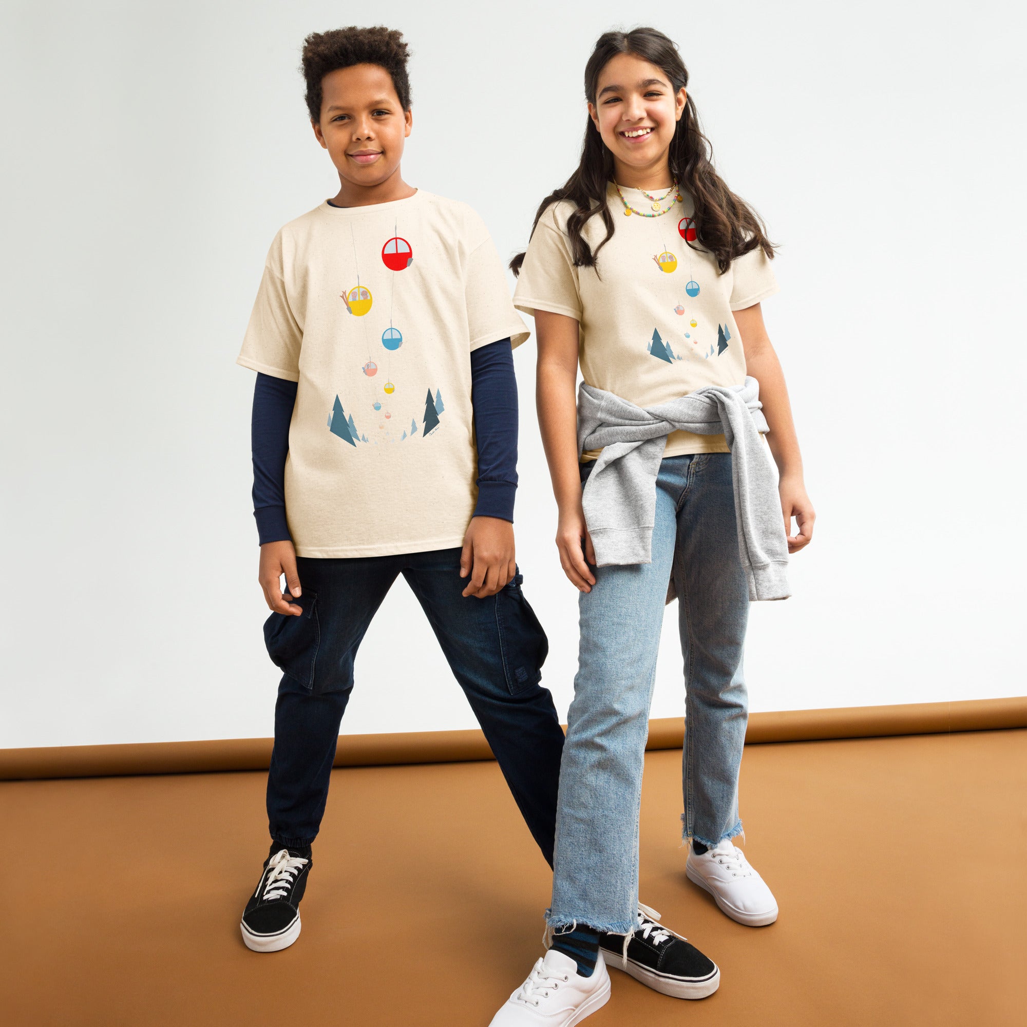 T-shirt épais enfant Gondolas in the mist