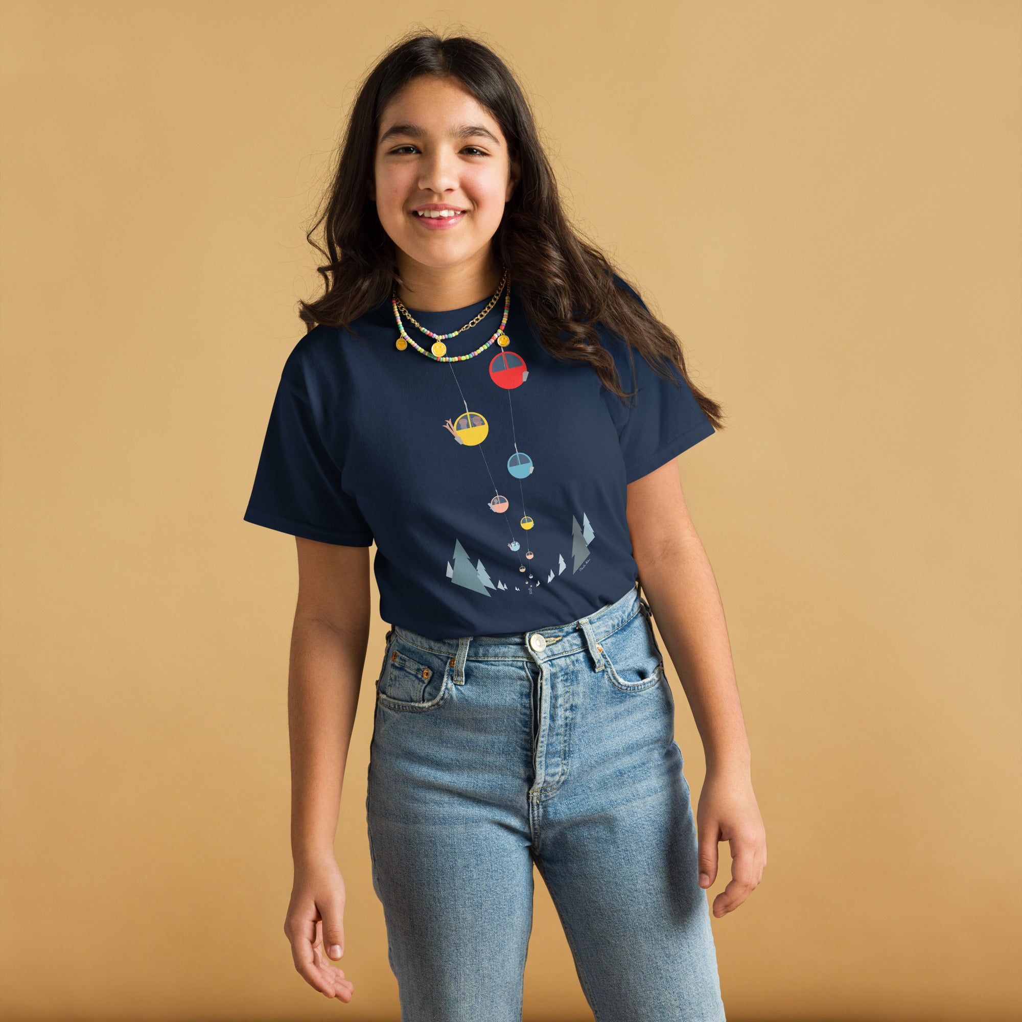 T-shirt épais enfant Gondolas in the mist