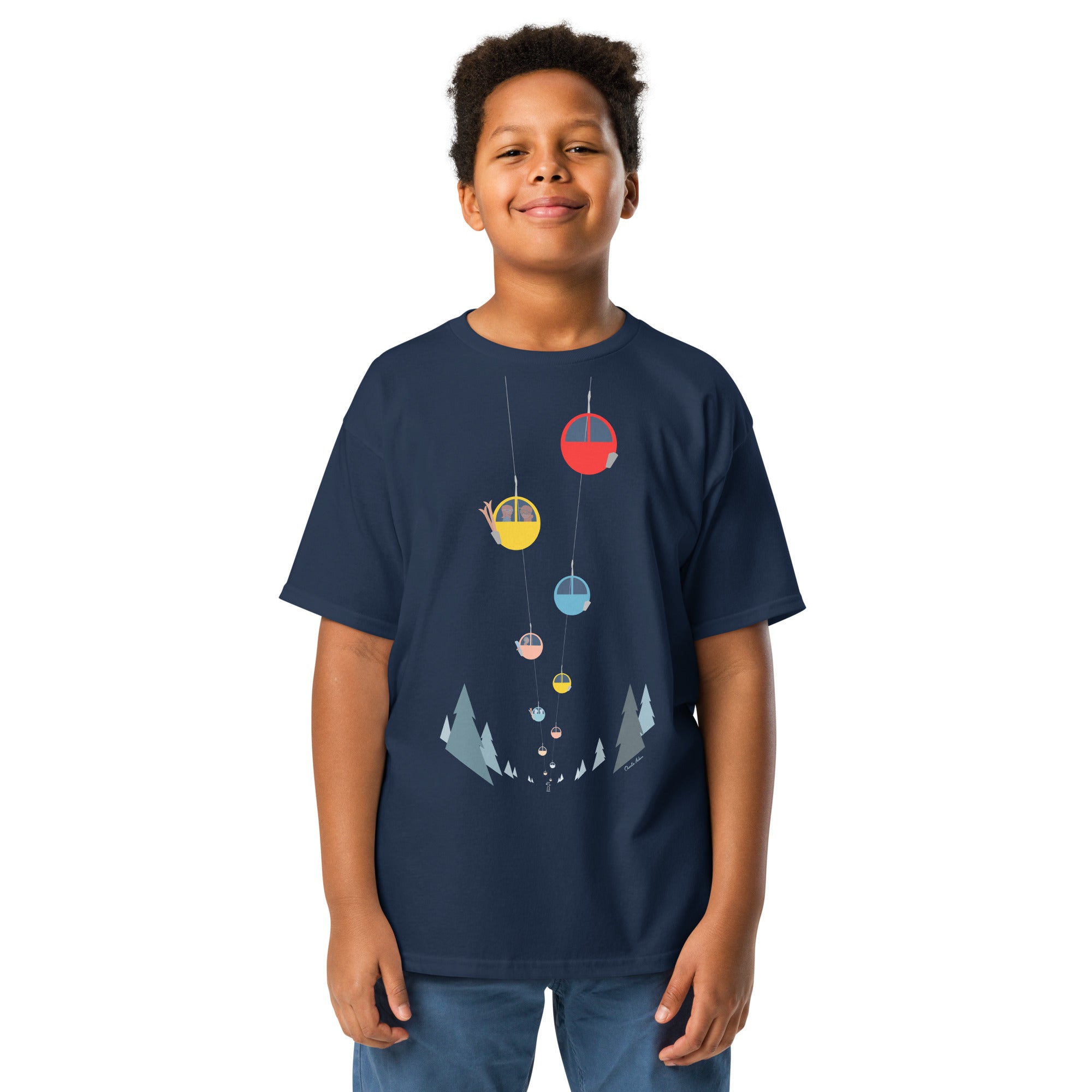 T-shirt épais enfant Gondolas in the mist