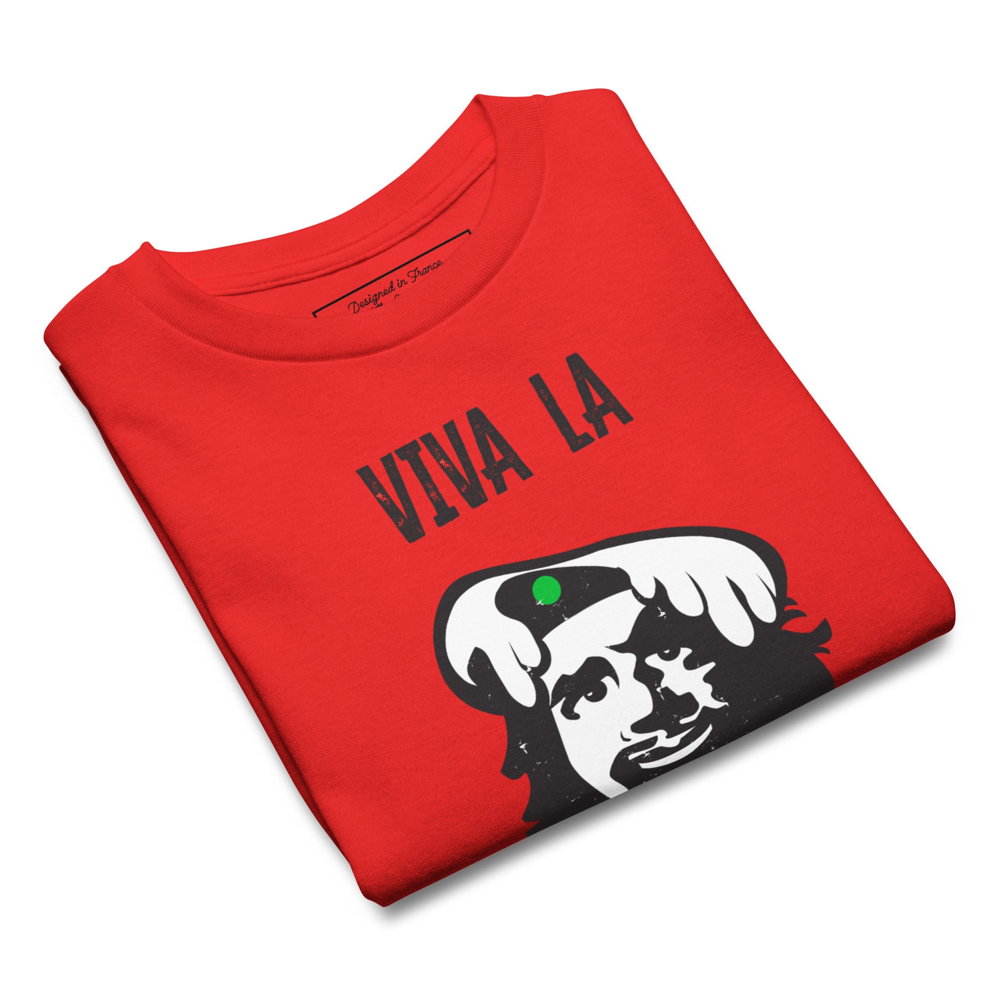 T-shirt épais enfant Viva la Rebolochon sur fond clair