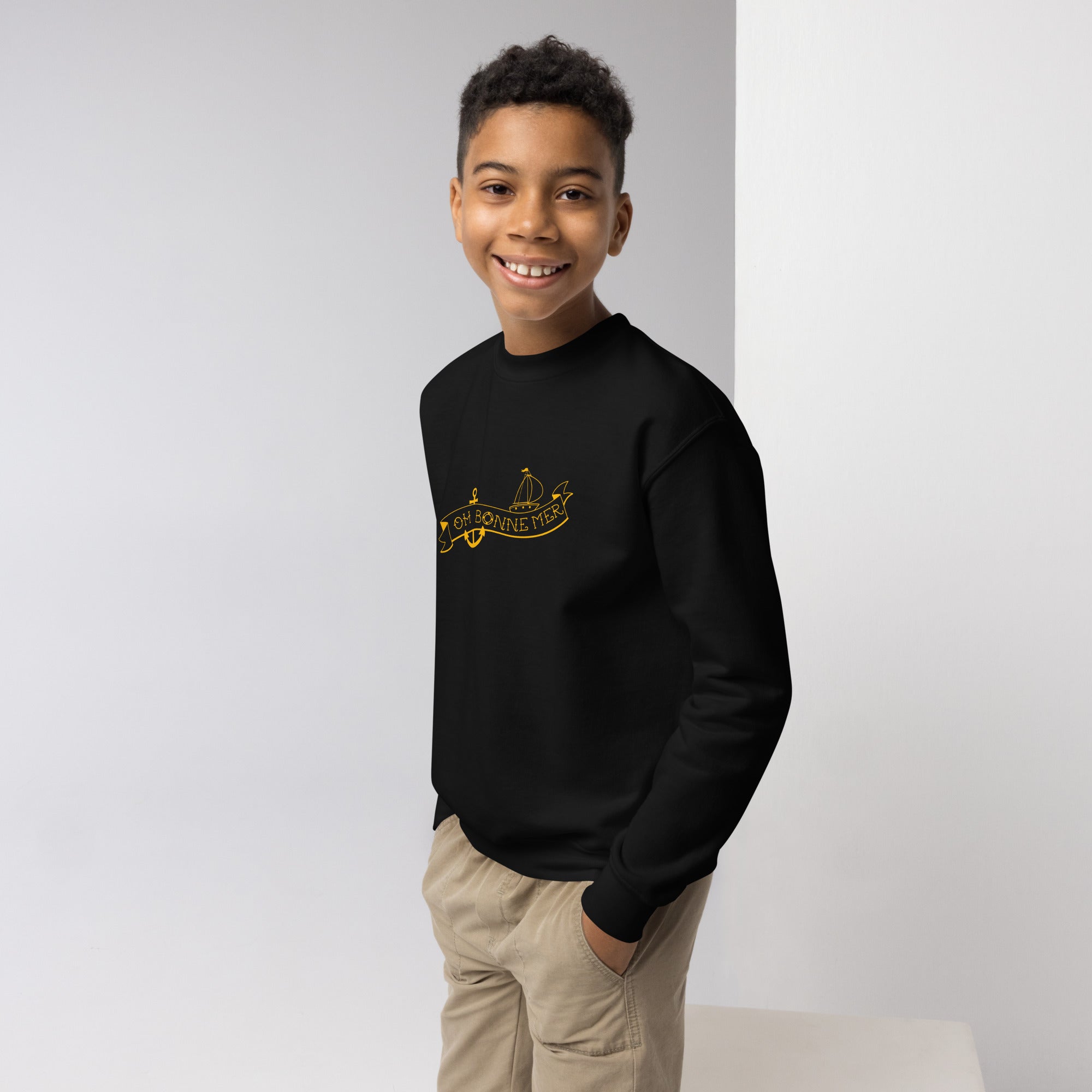Sweat classique enfant Oh Bonne Mer Tattoo Gold