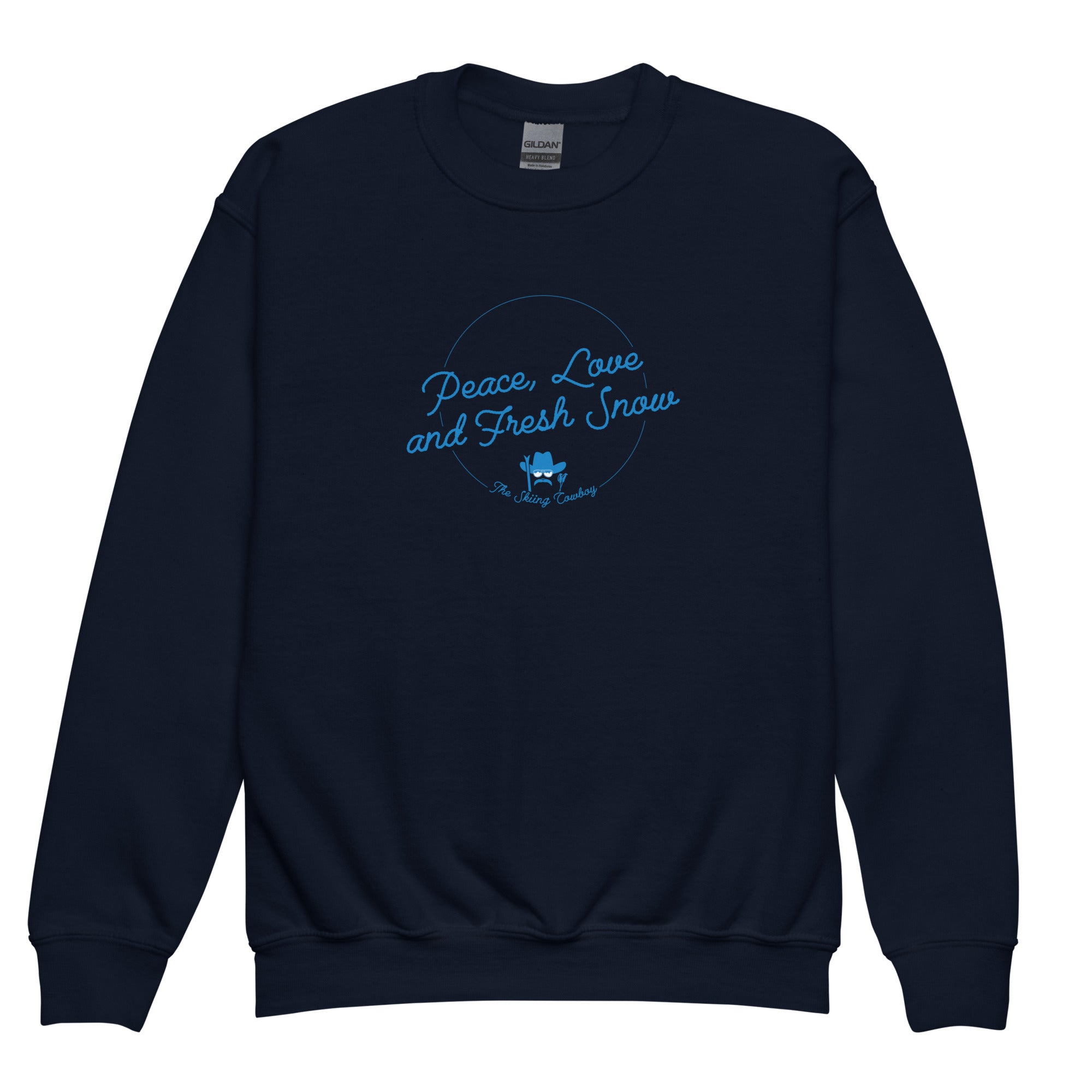 Sweat classique enfant Peace, Love and Fresh Snow