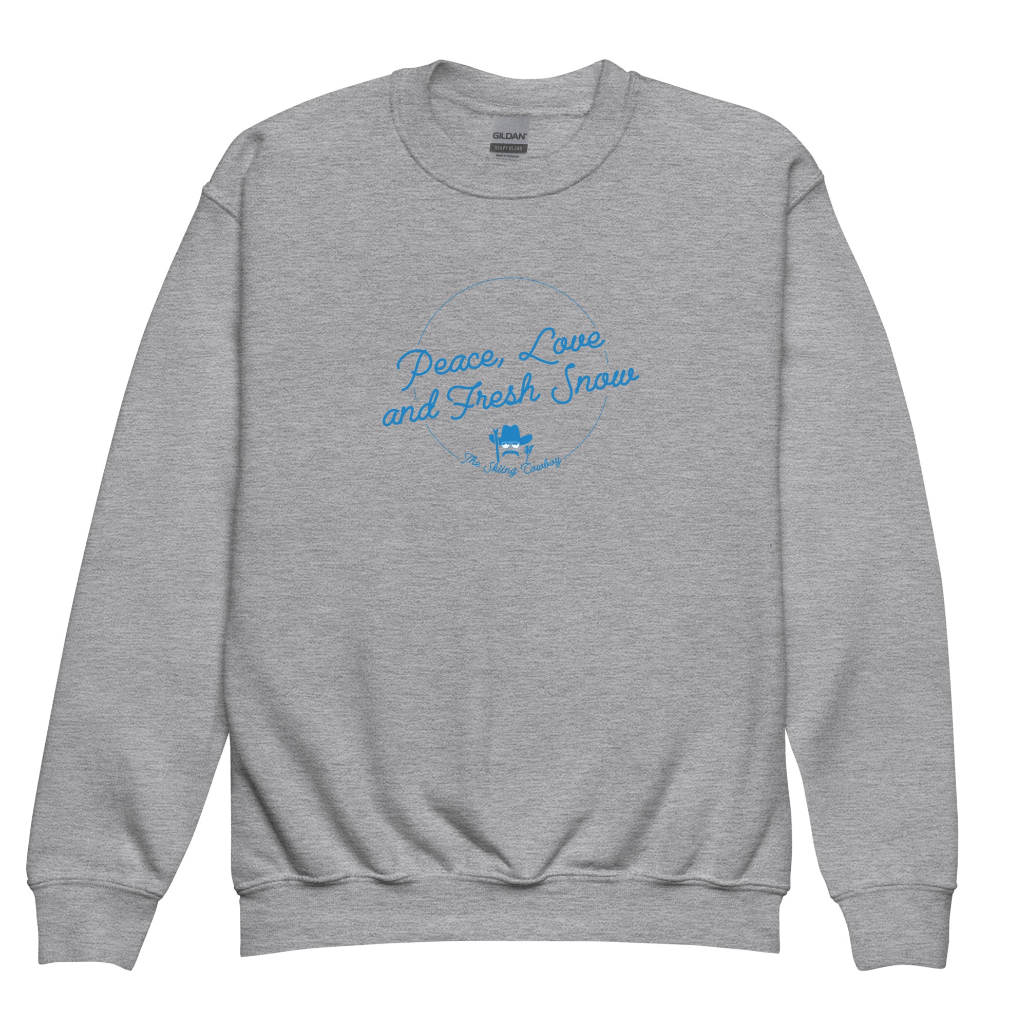 Sweat classique enfant Peace, Love and Fresh Snow