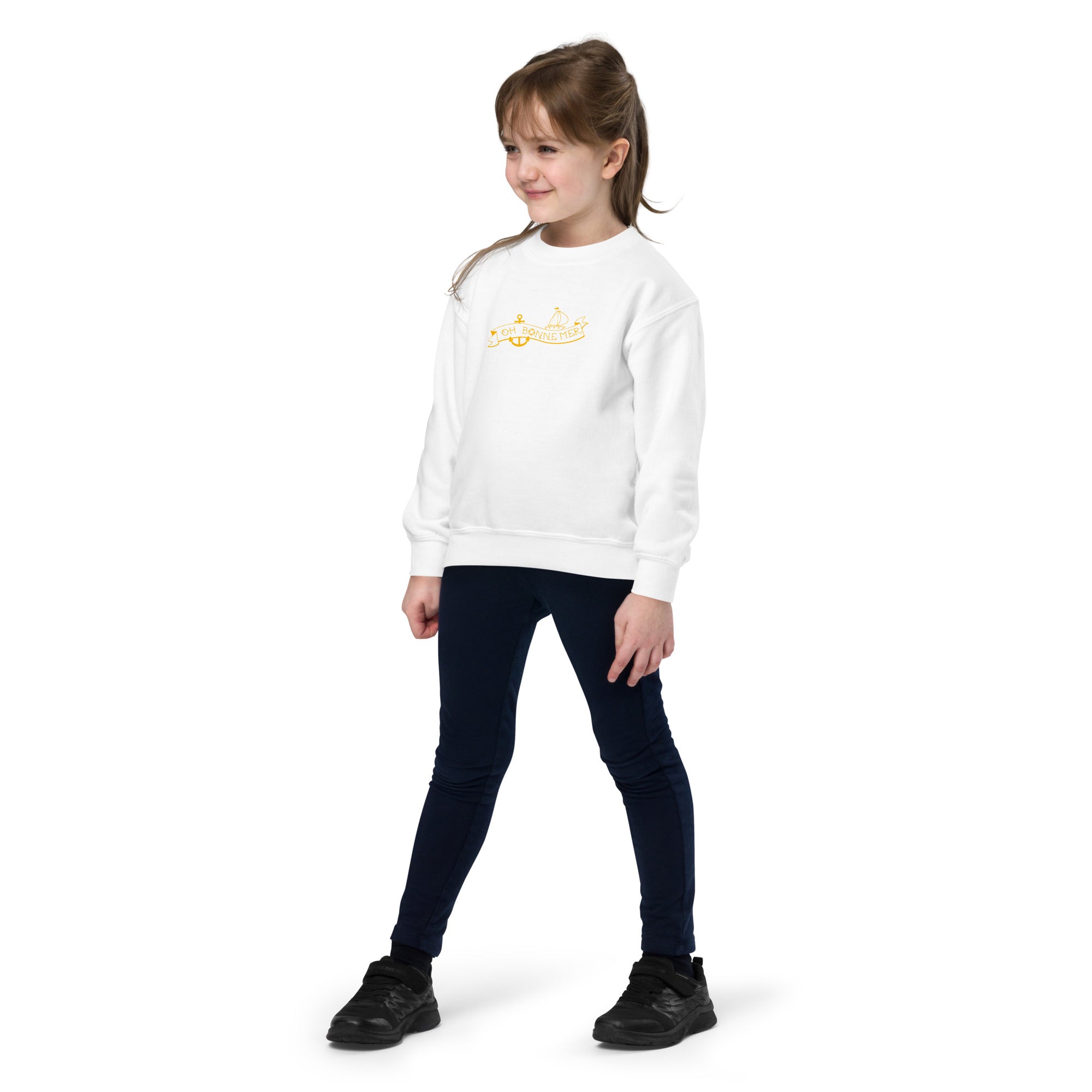 Sweat classique enfant Oh Bonne Mer Tattoo Gold