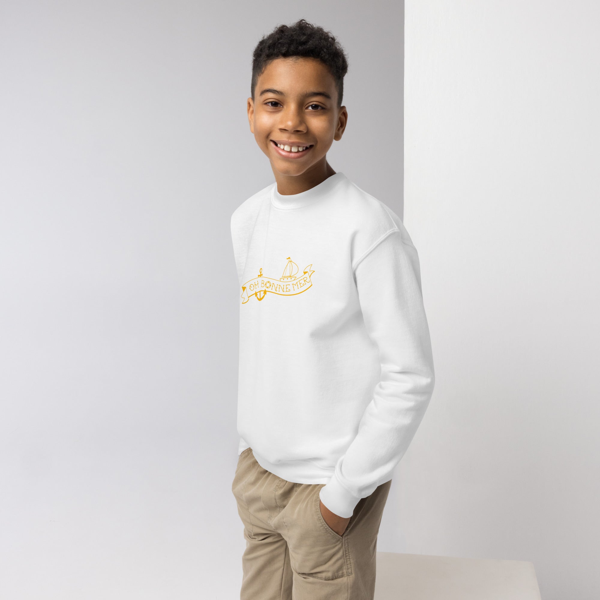 Sweat classique enfant Oh Bonne Mer Tattoo Gold