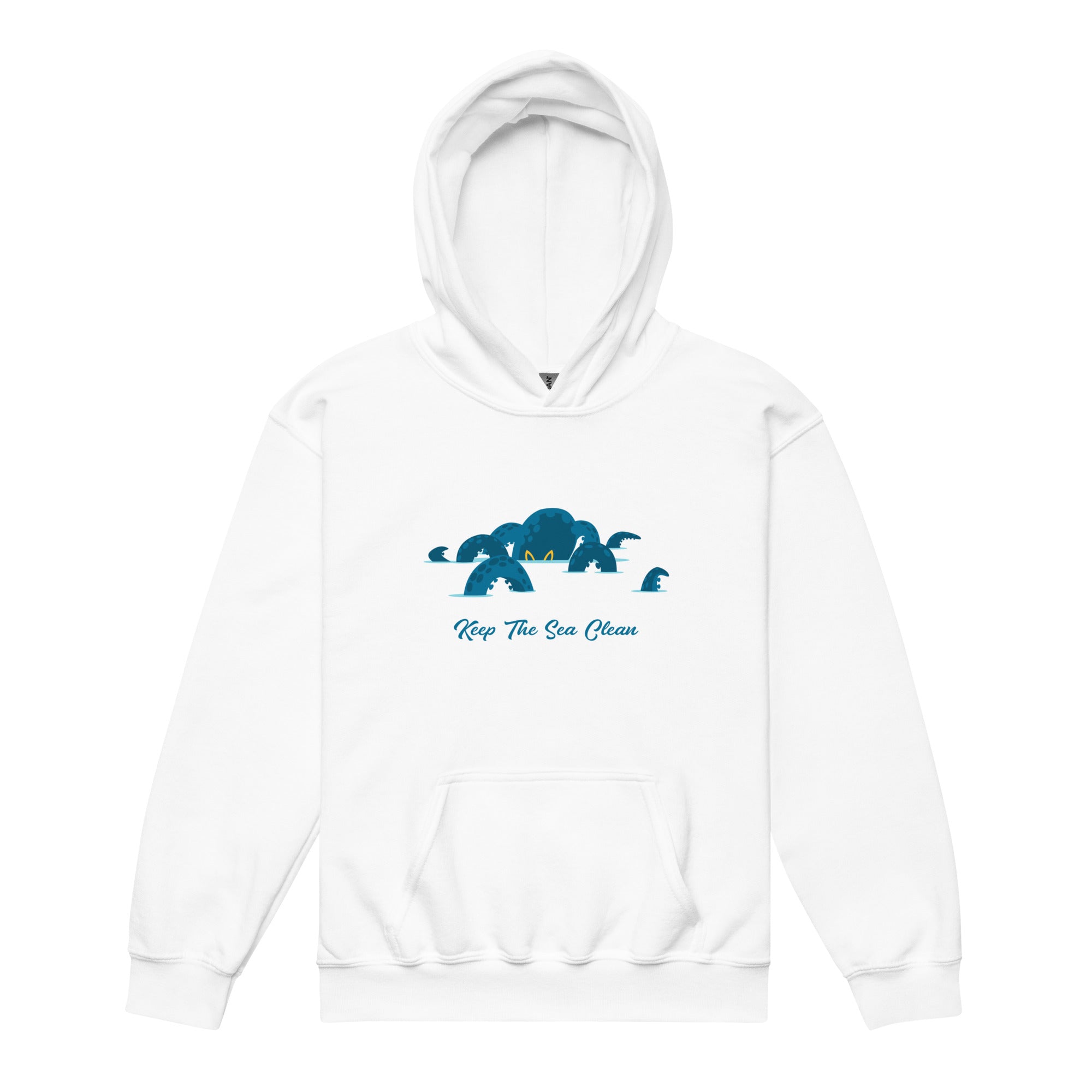 Youth heavy blend hoodie Octopus Blue