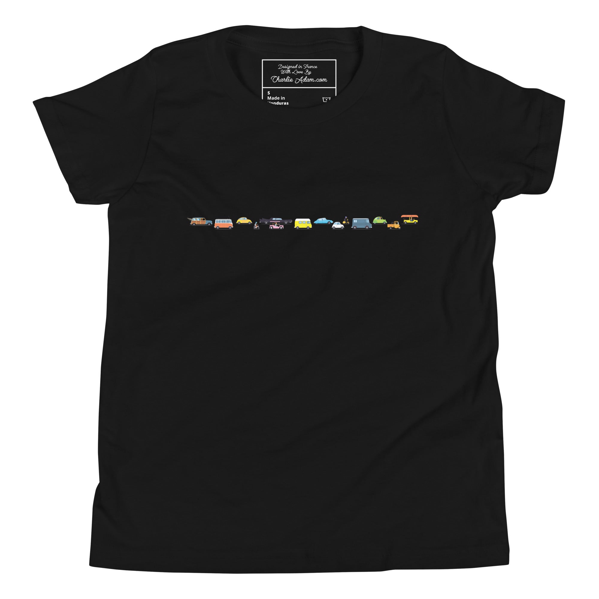 T-shirt classique enfant Vintage Cars Traffic Jam