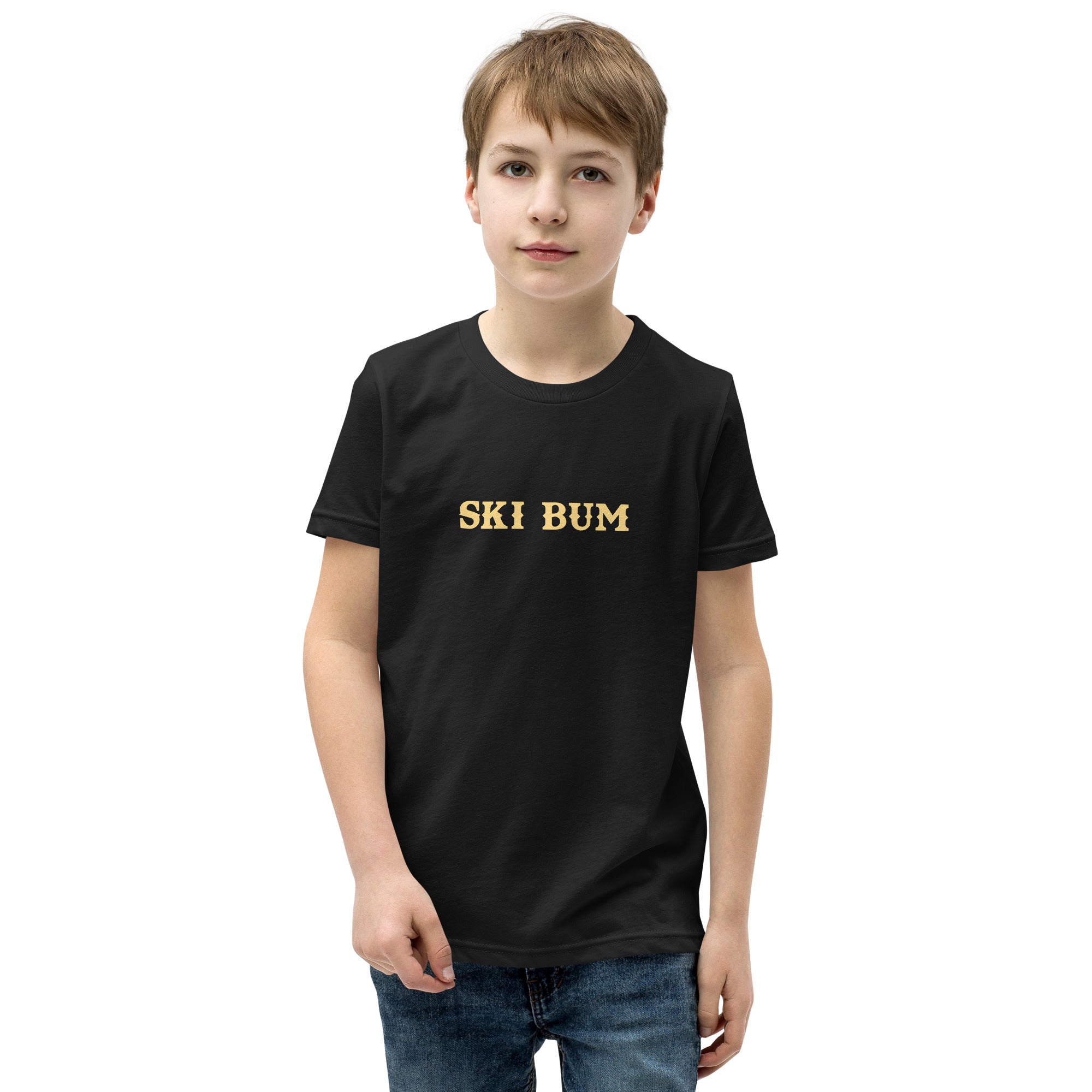 T-shirt classique enfant Ski Bum texte clair