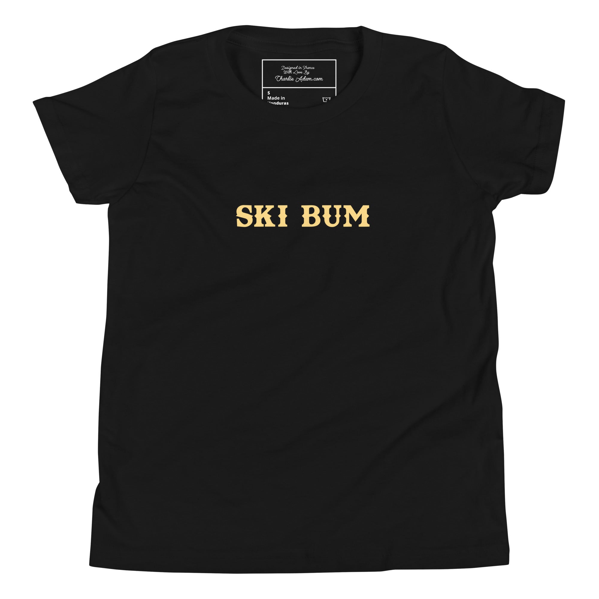 T-shirt classique enfant Ski Bum texte clair