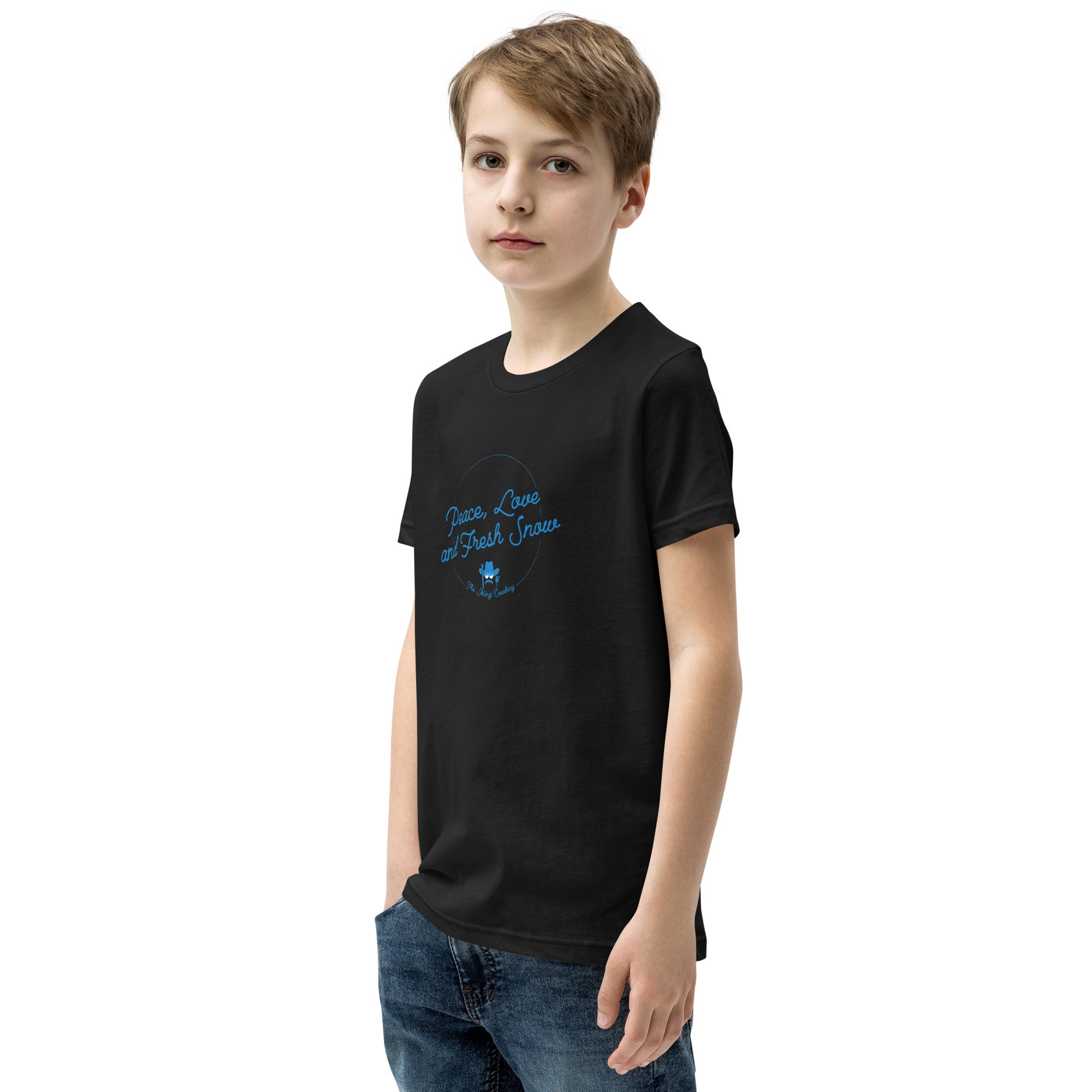 T-shirt classique enfant Peace, Love and Fresh Snow