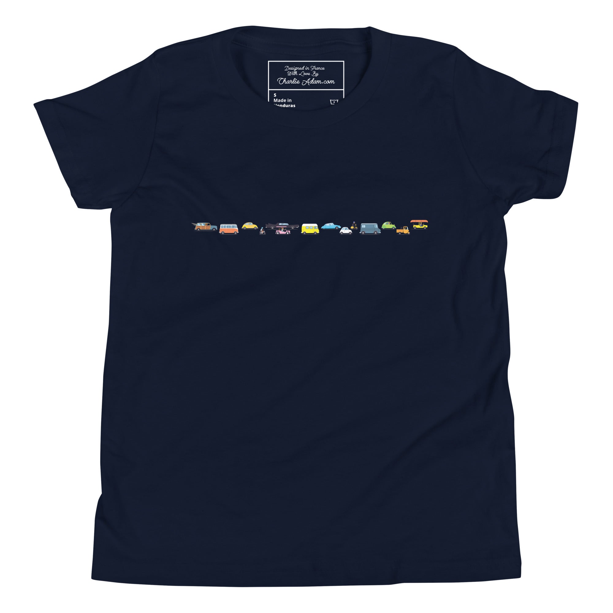 T-shirt classique enfant Vintage Cars Traffic Jam