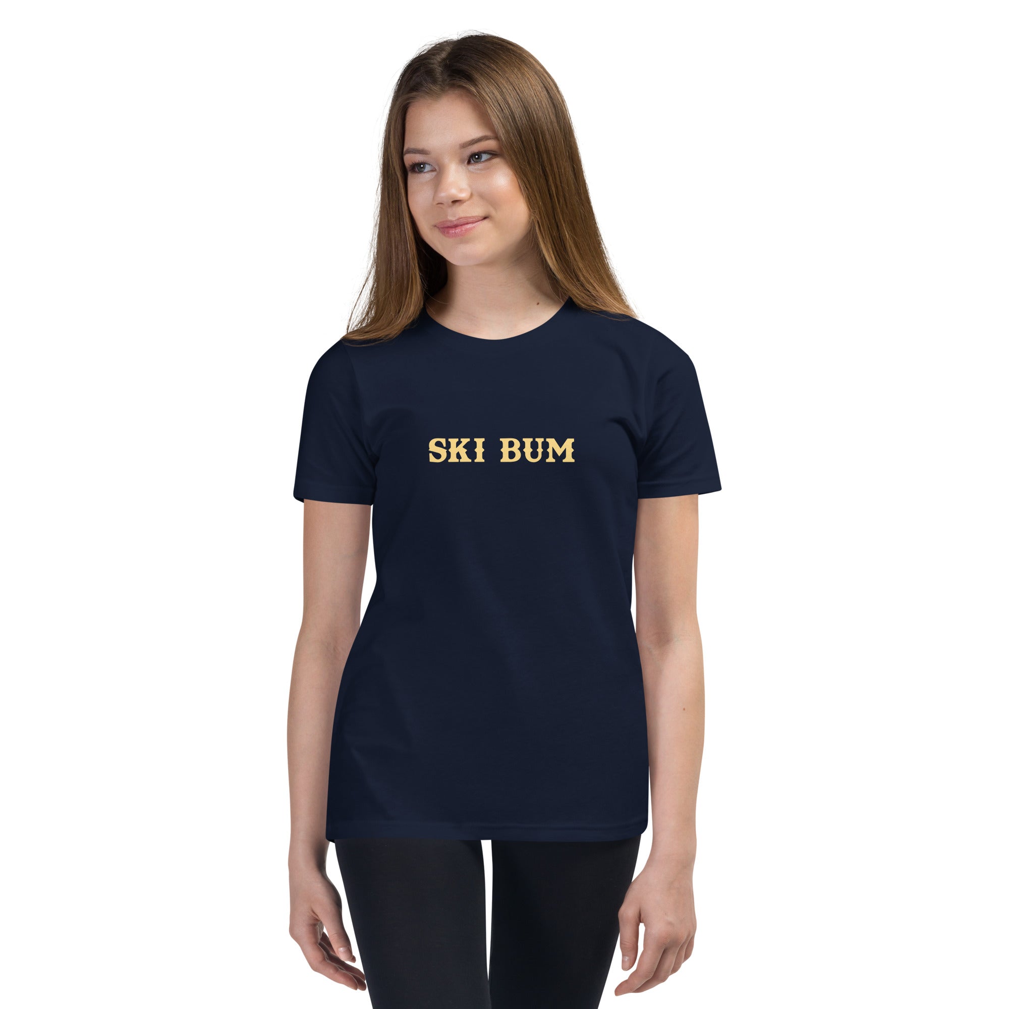T-shirt classique enfant Ski Bum texte clair