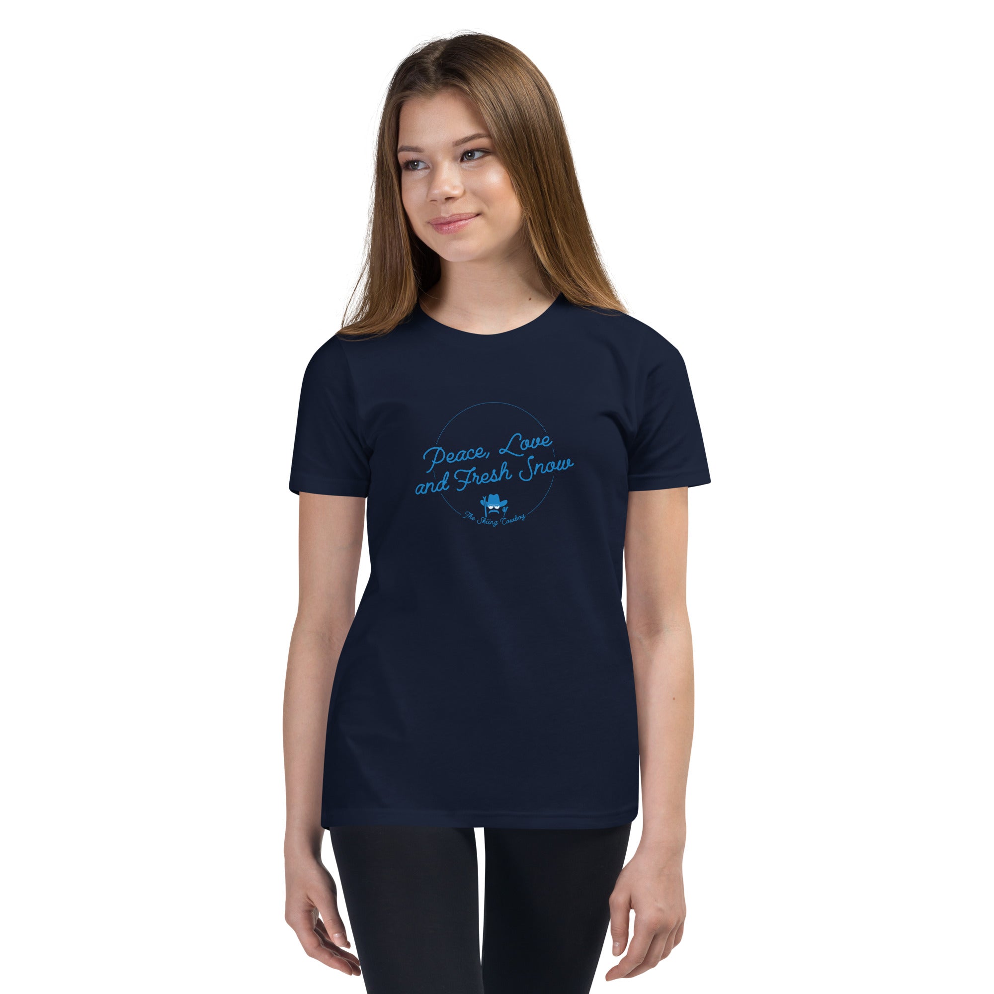 T-shirt classique enfant Peace, Love and Fresh Snow