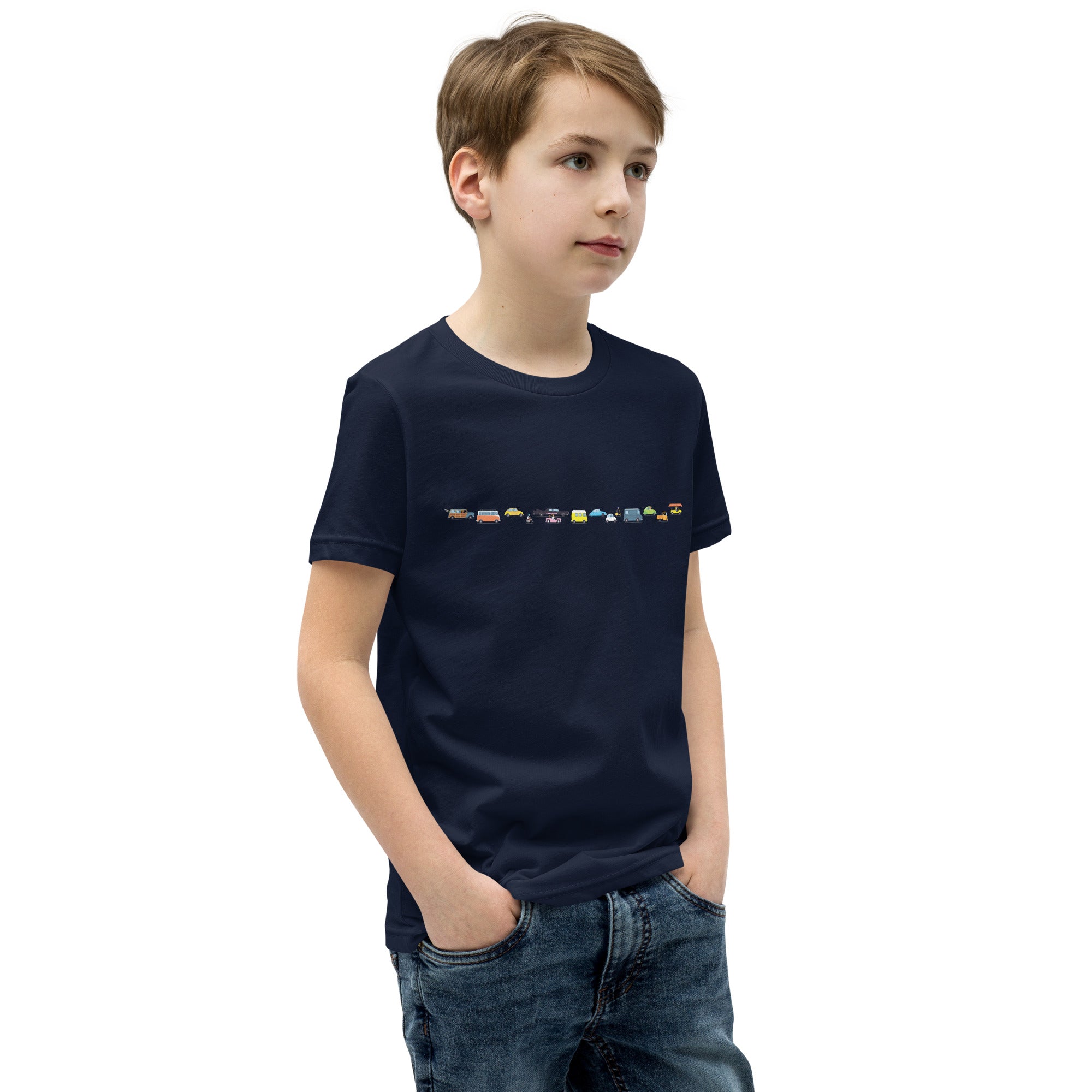 T-shirt classique enfant Vintage Cars Traffic Jam