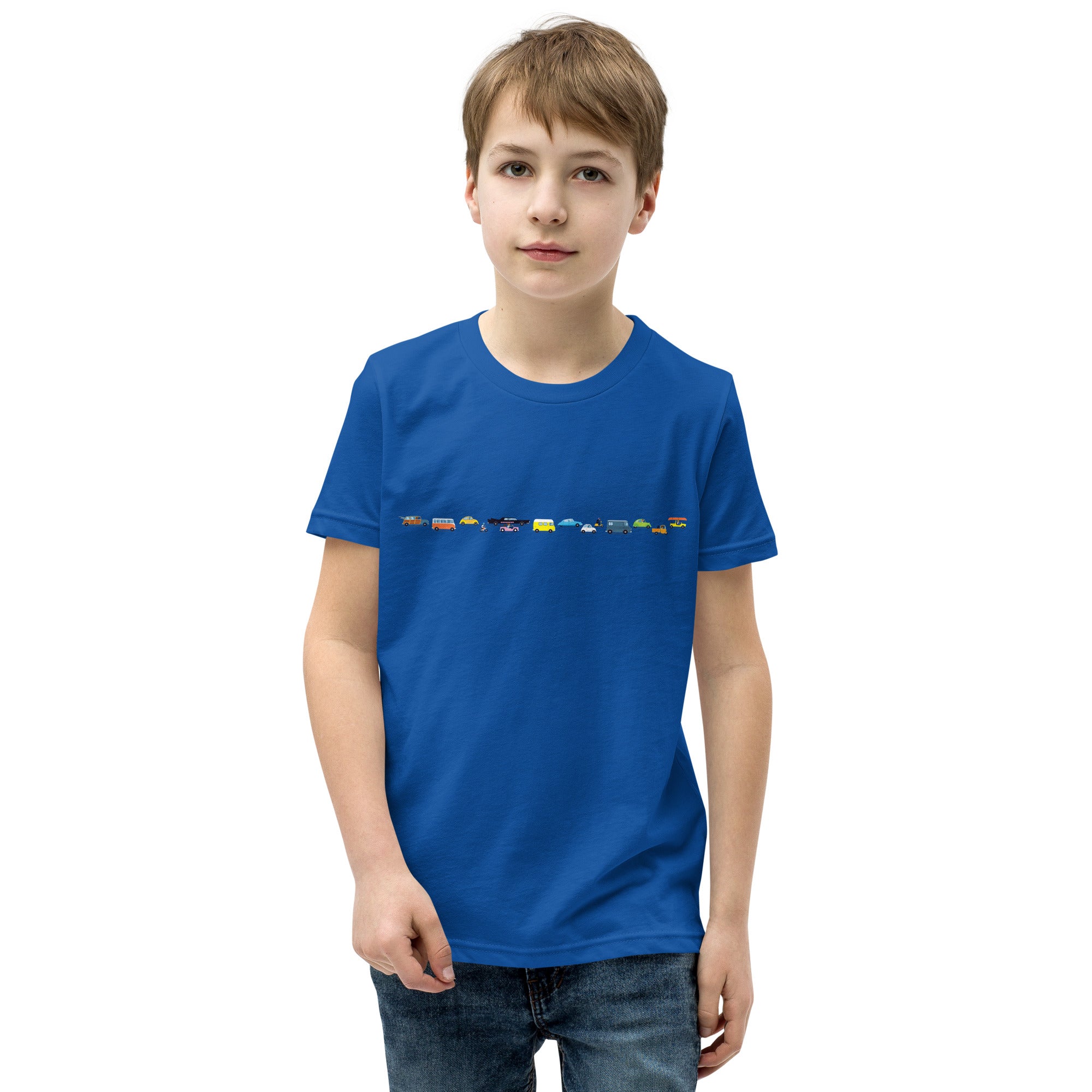 T-shirt classique enfant Vintage Cars Traffic Jam