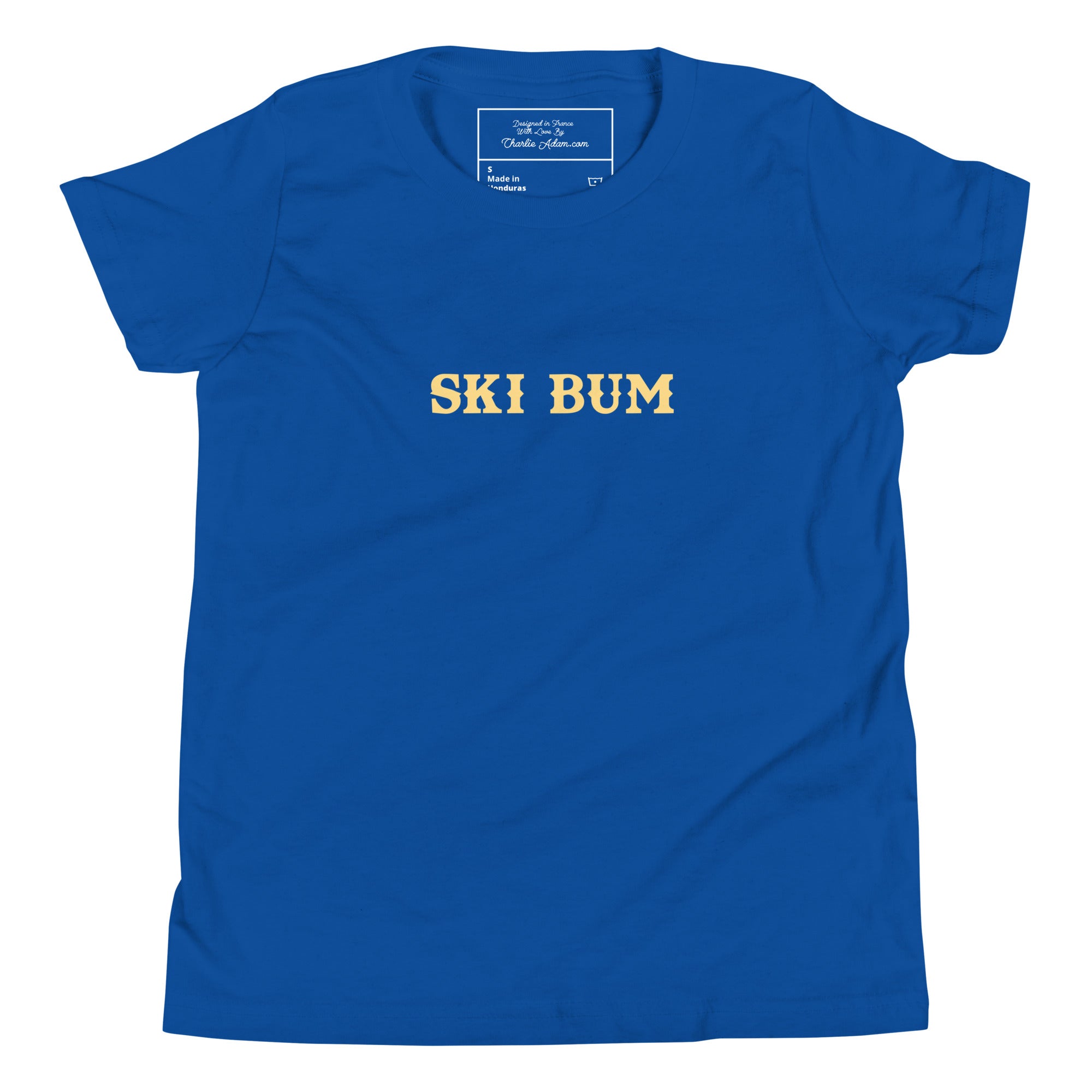 T-shirt classique enfant Ski Bum texte clair