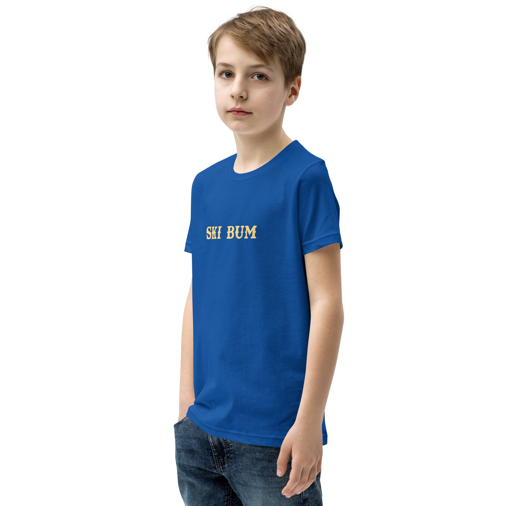 T-shirt classique enfant Ski Bum texte clair