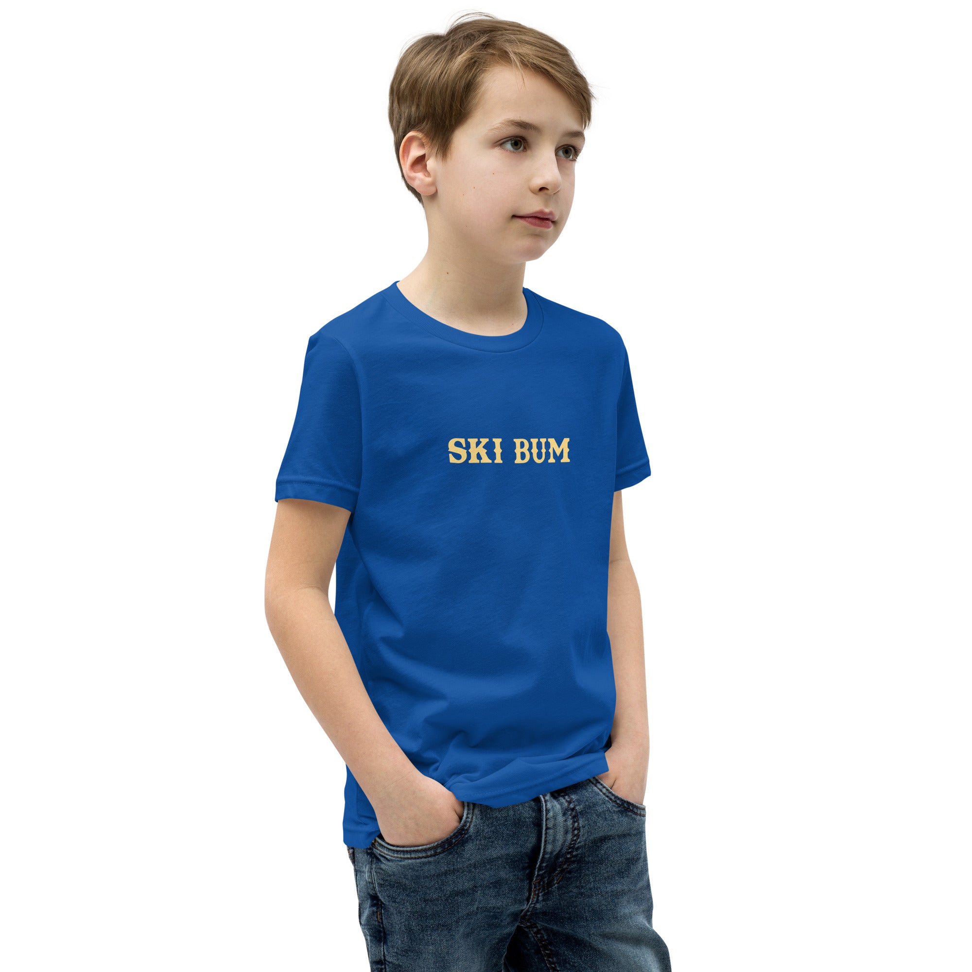 T-shirt classique enfant Ski Bum texte clair