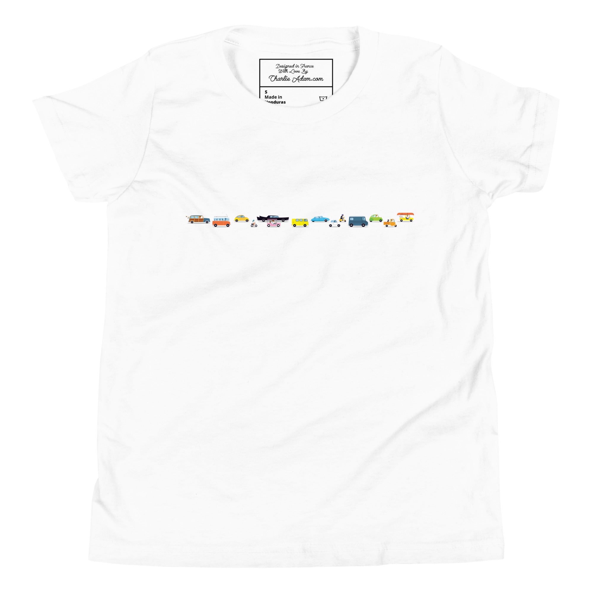 T-shirt classique enfant Vintage Cars Traffic Jam