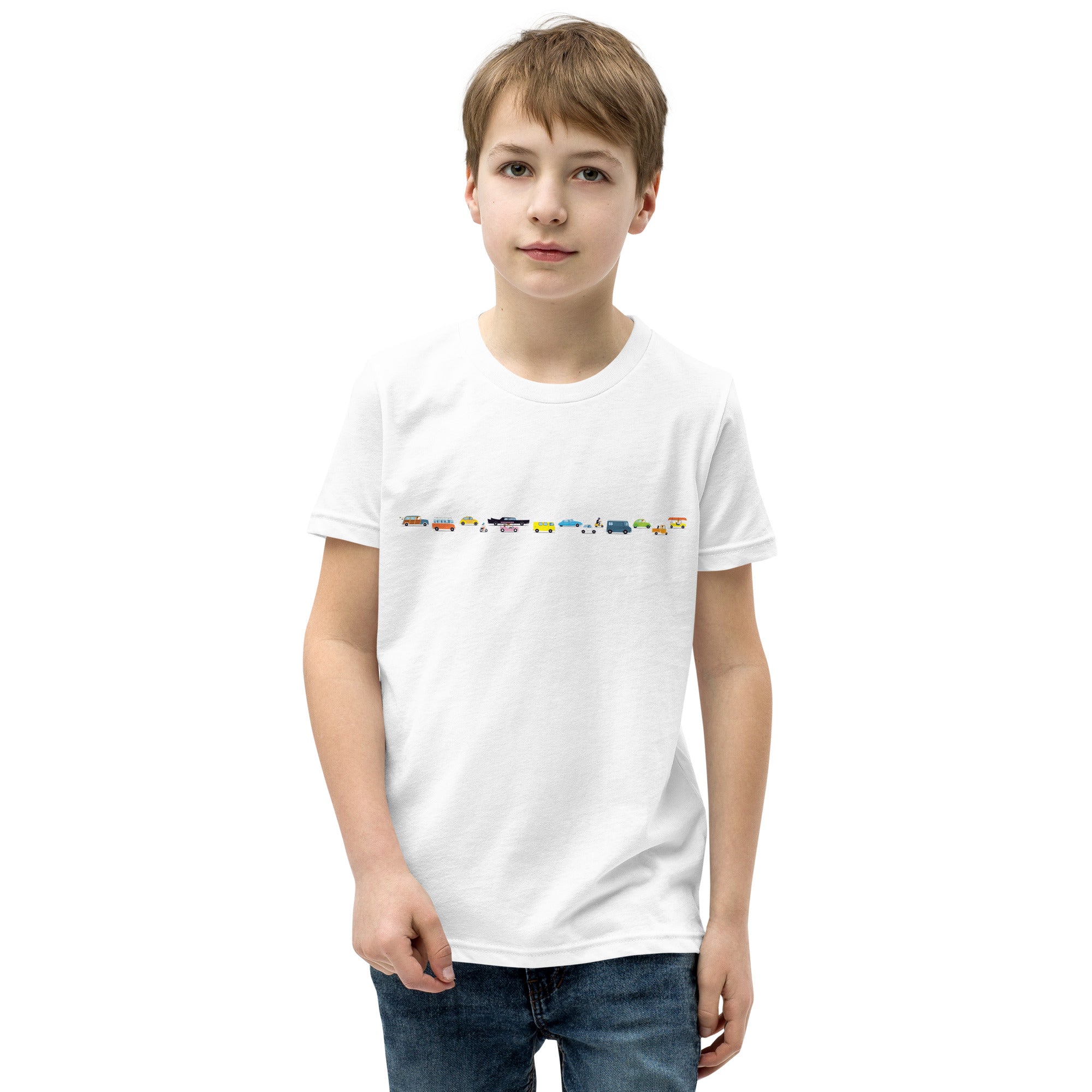 T-shirt classique enfant Vintage Cars Traffic Jam